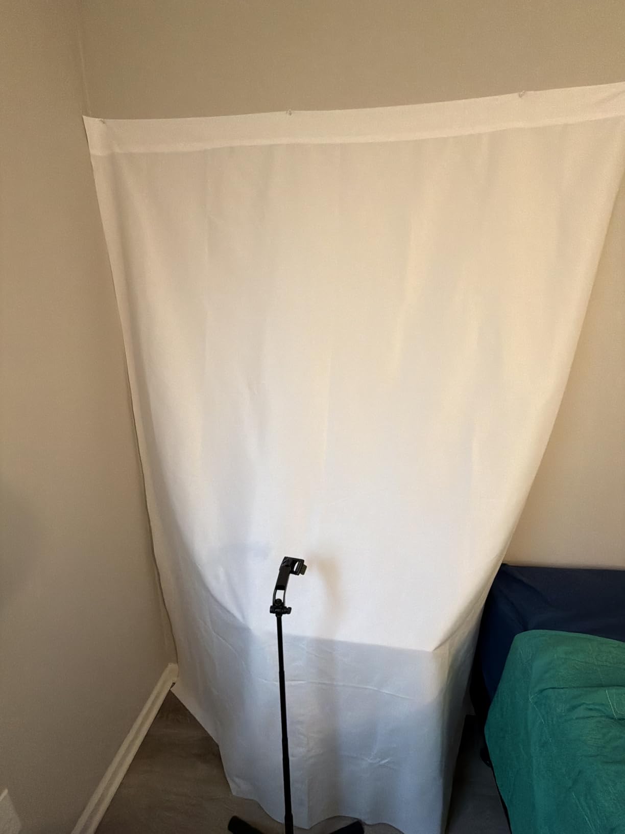 HEMMOTOP Green Screen Backdrop, 5x7 ft Photography Chroma Key Greenscreen Background Sheet for Background Removal, Zoom Meeting, Photo Video Studio, Live Streaming, Video Recording (Backdrop only) customer photo 1