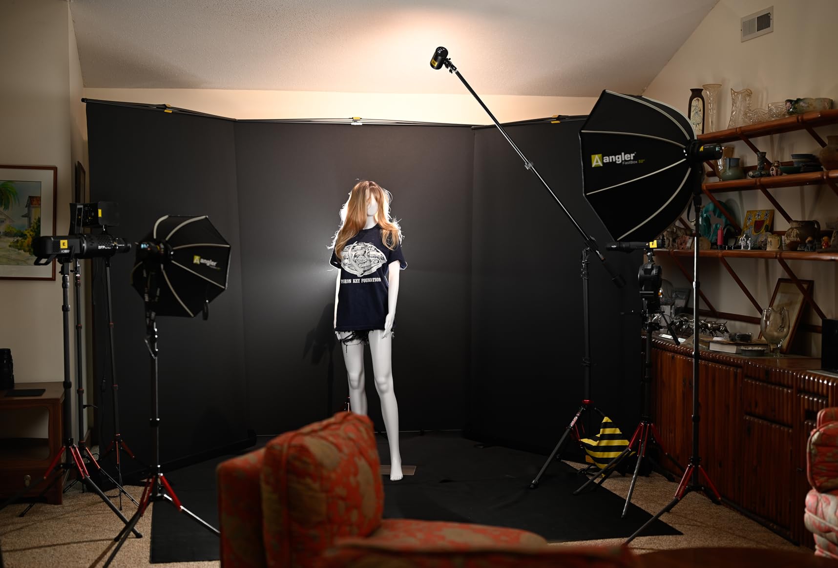 RAUBAY Collapsible Green Screen Backdrop Portable Retractable Chroma Key Panel Photo Background with Stand for Video Conference, Photographic Studio, Streaming customer photo 1