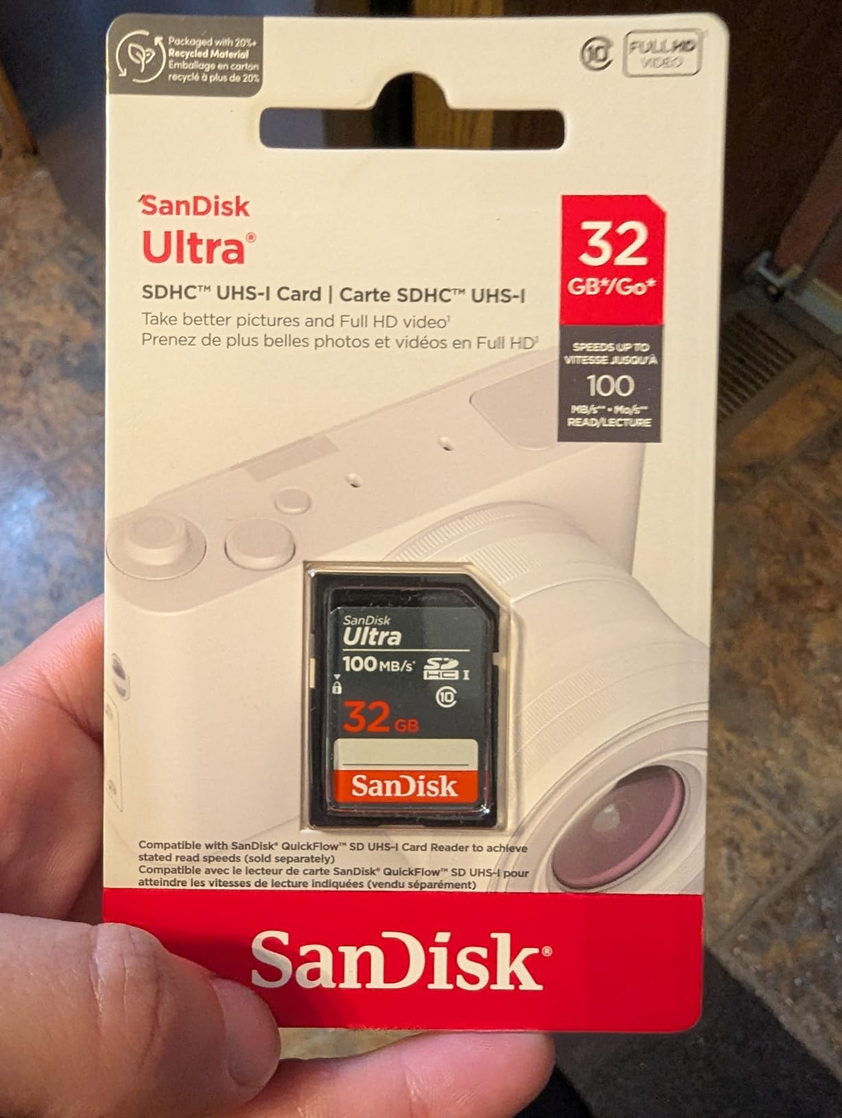 SanDisk 32GB Ultra 100MBs SDHC Memory Card customer photo 2