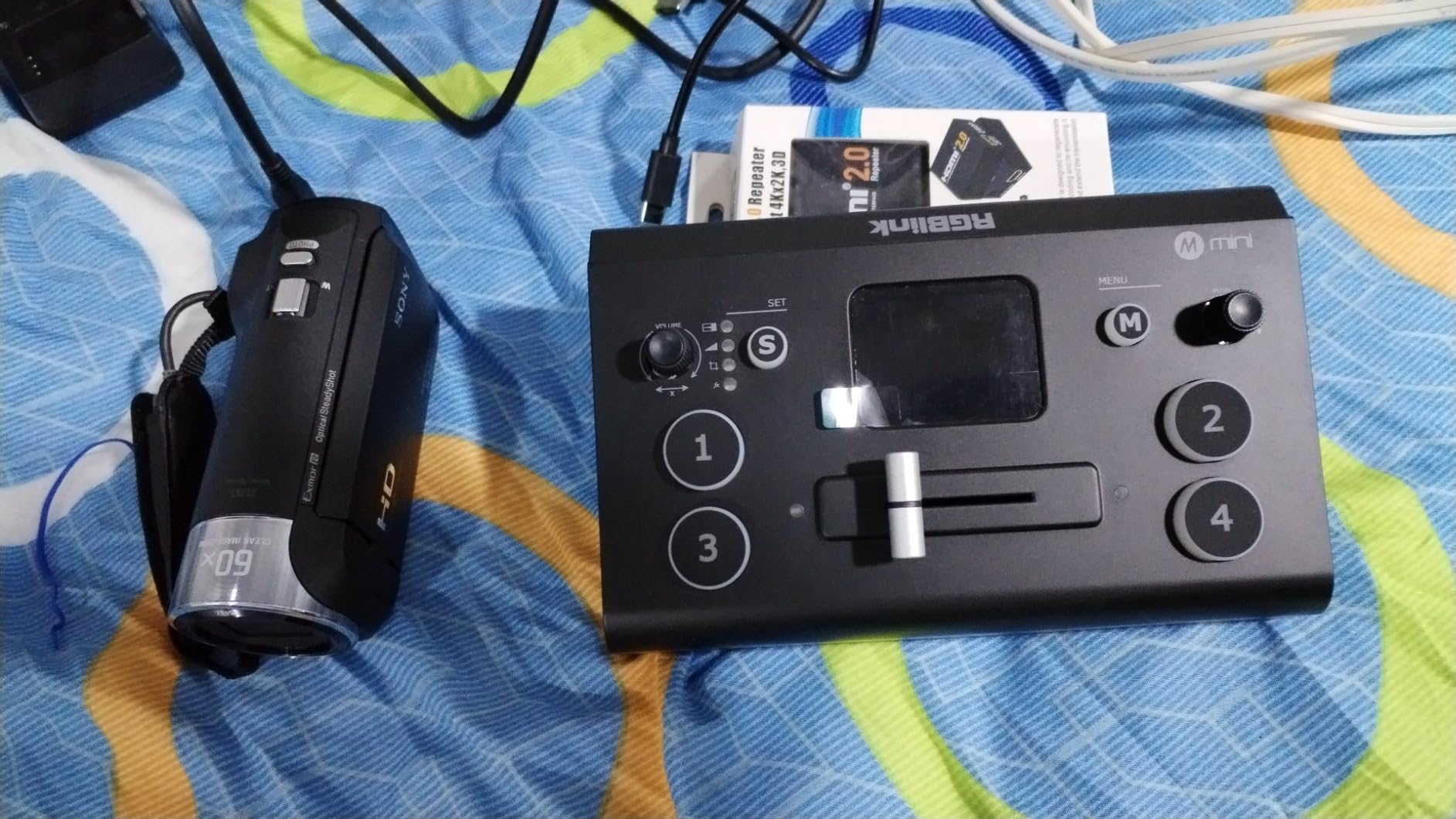 RGBlink Mini Video Mixer Switcher with 4 x HDMI Inputs 2K Input/Output Real Time Live Streaming, Support Output 6 Pictures PVW and PGM, for Facebook, YouTube, Instagram, Tiktok, RTMPS customer photo 1