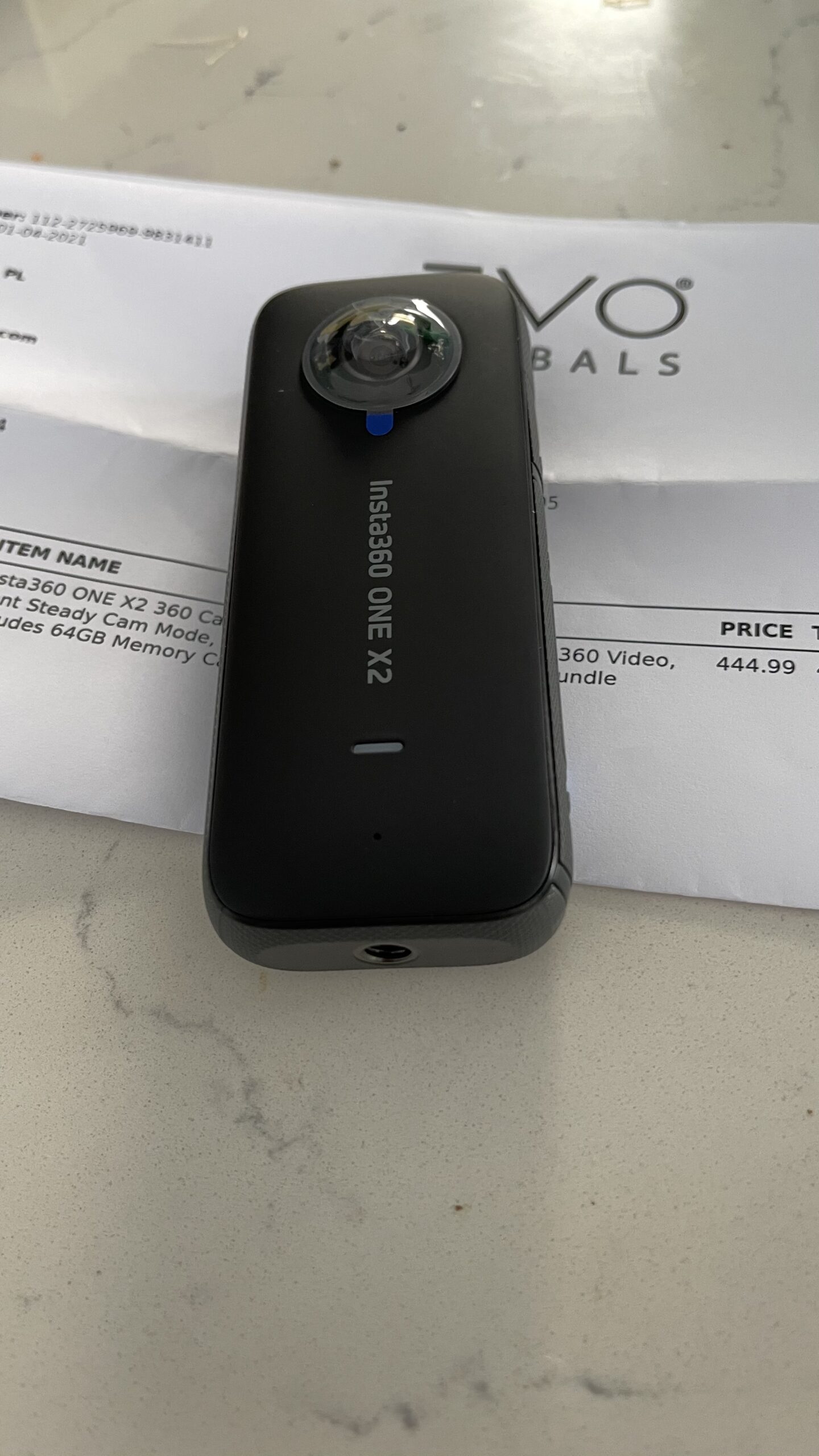 Insta360 ONE X2 360 Camera with Touchscreen - 5.7K30 360 Video, Front SteadyCam Mode, 18MP 360 Photo + InstaPano (No Card) customer photo 1