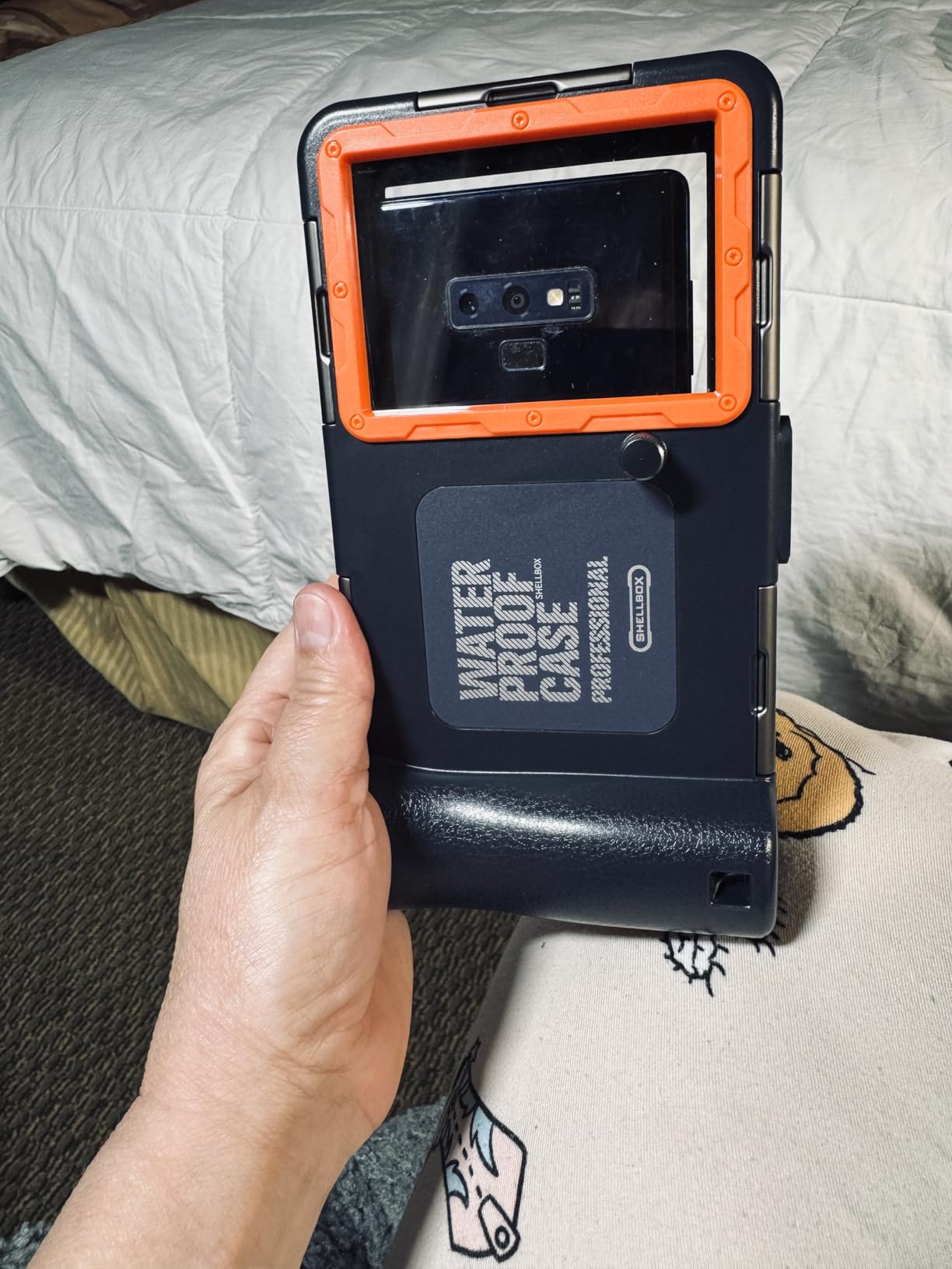 2026 Underwater Snorkeling Diving Phone Case for Phone 17/16/15/14/13/12Pro Max/Galaxy S25/S24/S23.(50ft/15m) Professional Scuba Dive Waterproof Case Underwater Photo Video Blue customer photo 2