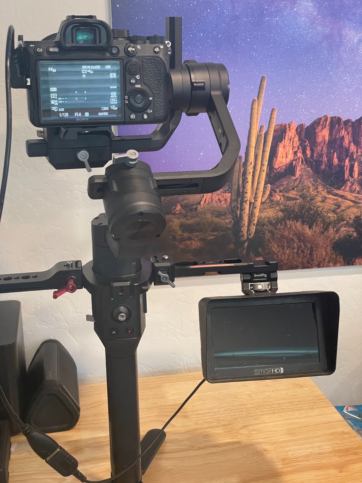 SMALLRIG Adjustable Camera Monitor Mount with Quick Release NATO Clamp, Cold Shoe Mount, Anti-Twist Design for DJI RS 5 / RS 4 Mini/RS 4 / RS 4 Pro/RS 2 / RSC 2 / RS 3 / RS 3 Pro/RS 3 Mini customer photo 2