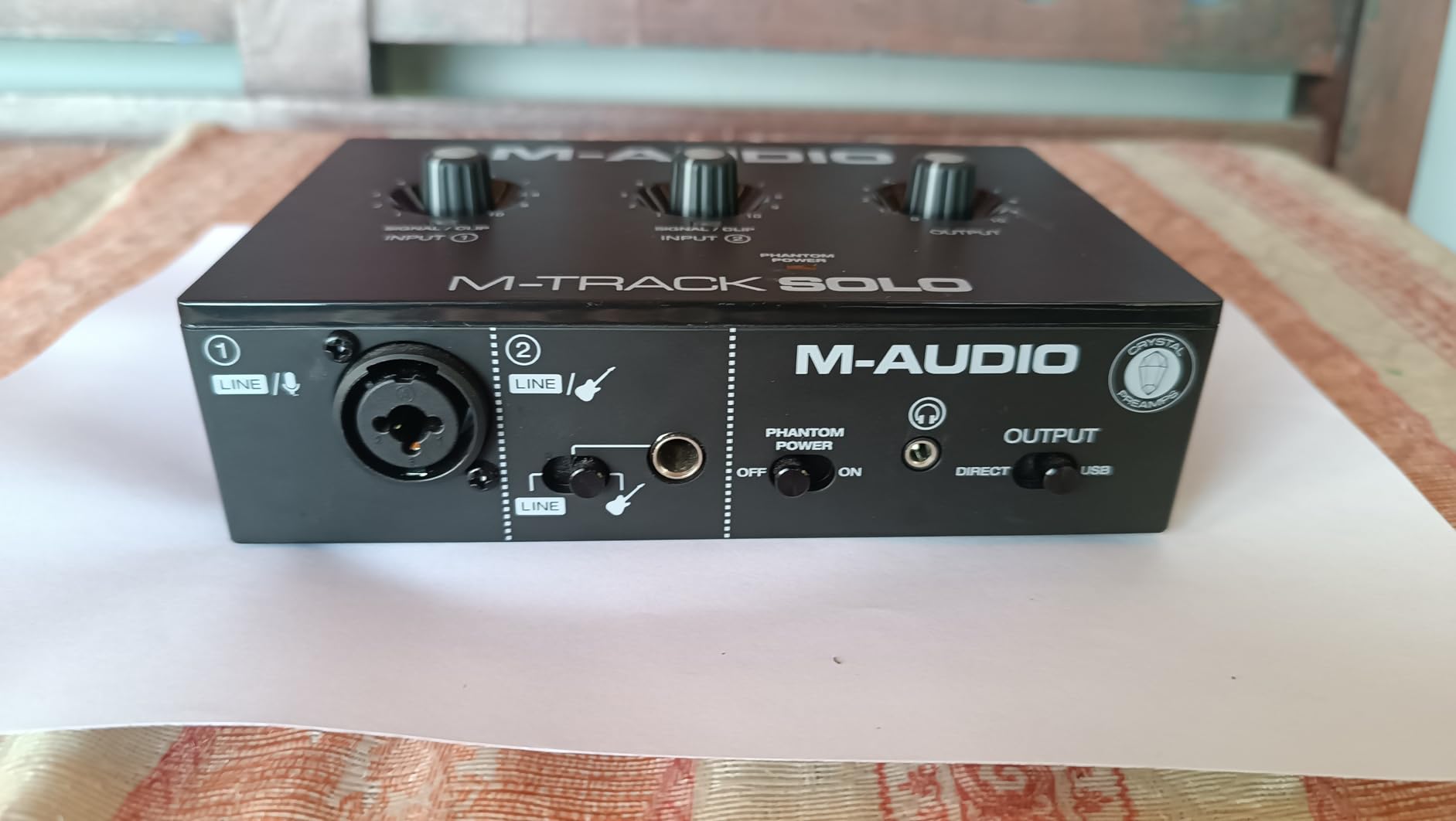 M-AUDIO M-Track Solo USB Audio Interface for Recording, Streaming and Podcasting with XLR, Line and DI Inputs, Plus a Software Suite Included customer photo 2
