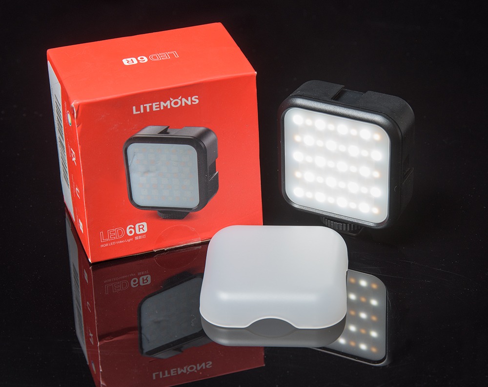 LITEMONS LED6R RGB LED Video Light, Rechargeable LED Camera Light, HSI Adjustable 36000 Colors, CCT Bicolor 3200K-6500K, CRI 95, 13 FX Light Effects with 3 Cold Shoe, Support Magnetic Attraction customer photo 2