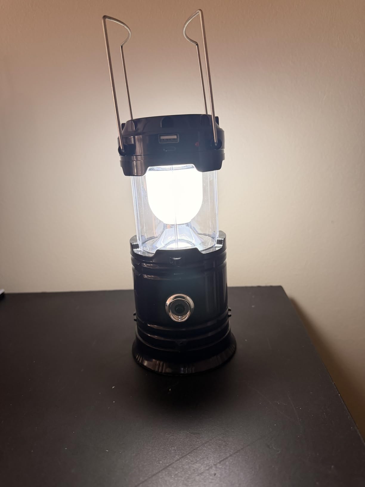 Collapsible Portable LED Camping Lantern XTAUTO Lightweight Waterproof Solar USB Rechargeable LED Flashlight Survival Kits - 4 Pack customer photo 2