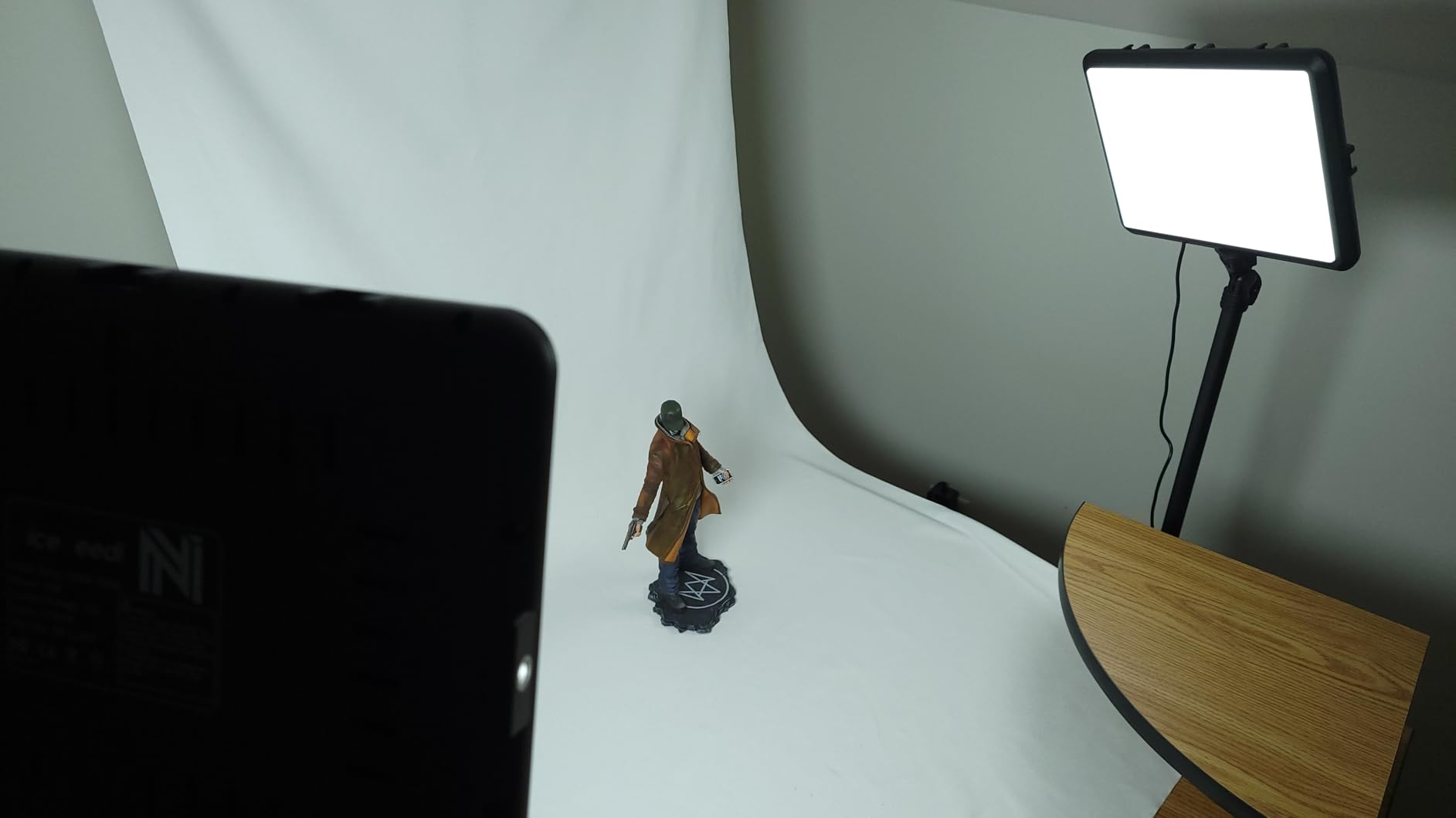 Green Screen Backdrop Kit with Stand, 5X6.5ft Portable Green Screen Backdrop with Stand kit, GreenScreen Background with Stand Carrying Bag Clamp for Streaming Video Zoom customer photo 2