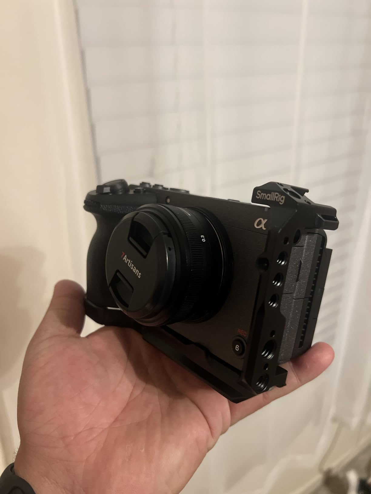 SmallRig Cage for Sony FX30 FX3 FX3A with Cable Clamp for HDMI, Classic Bright Black Surface, Included Cold Shoe and NATO Rail, Modular Design Compatible with Original XLR Handle customer photo 1