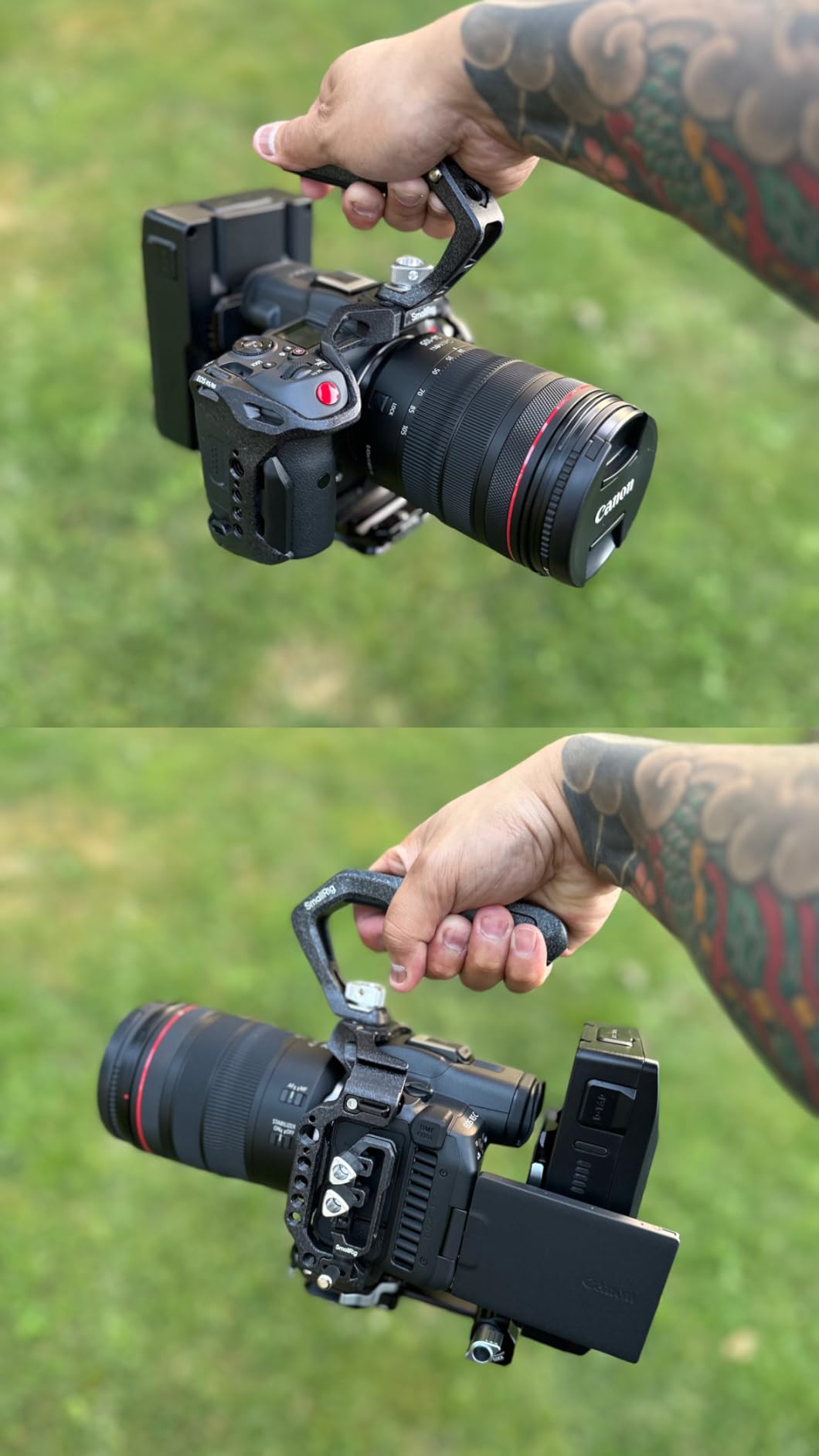 SmallRig R5 R5 C R6 Cage Kit for Canon R5 R5 C R6 Mirrorless Camera with Top Handle and Dedicated Cable Clamp, Aluminum Alloy Cage for Canon R5 R6 R5 C Camera 3234 customer photo 1
