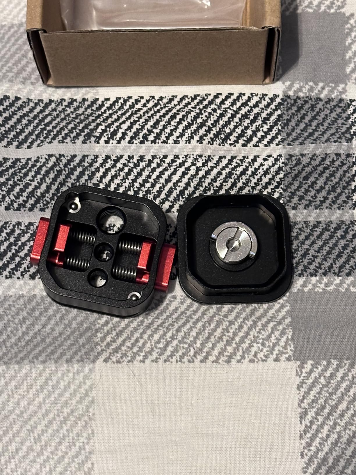 Quick Release Plate, Camera Tripod Mount Arca Swiss QR Plate Fast Claw Clamp Compatible with Canon Sony Nikon Pentax DSLR/SLR/Zhiyun/Feiyu/DJI/Moza Stabilizer, Tripod Slider Gimbal customer photo 2
