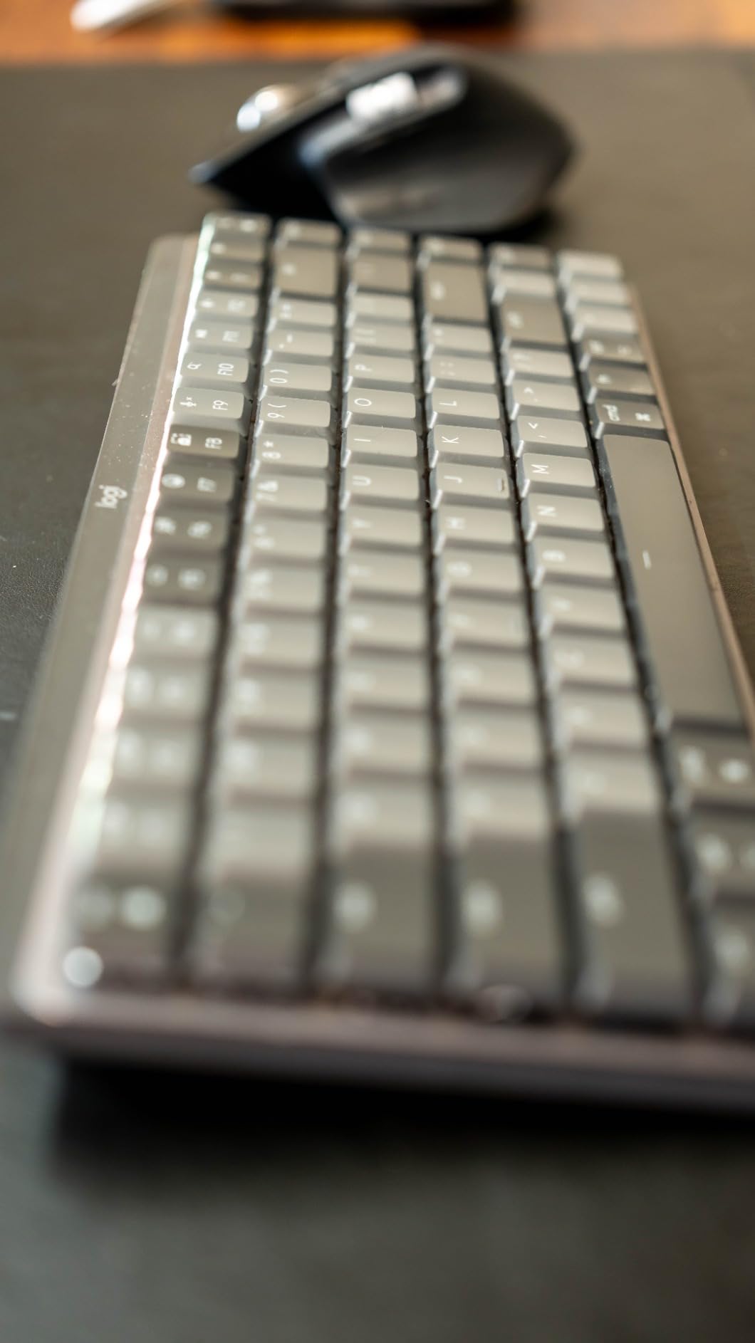 Logitech MX Mechanical Mini for Mac Wireless Illuminated Keyboard, Low-Profile Performance Switches, Tactile Quiet Keys, Backlit, Bluetooth, USB-C, Apple, iPad - Space Grey customer photo 2