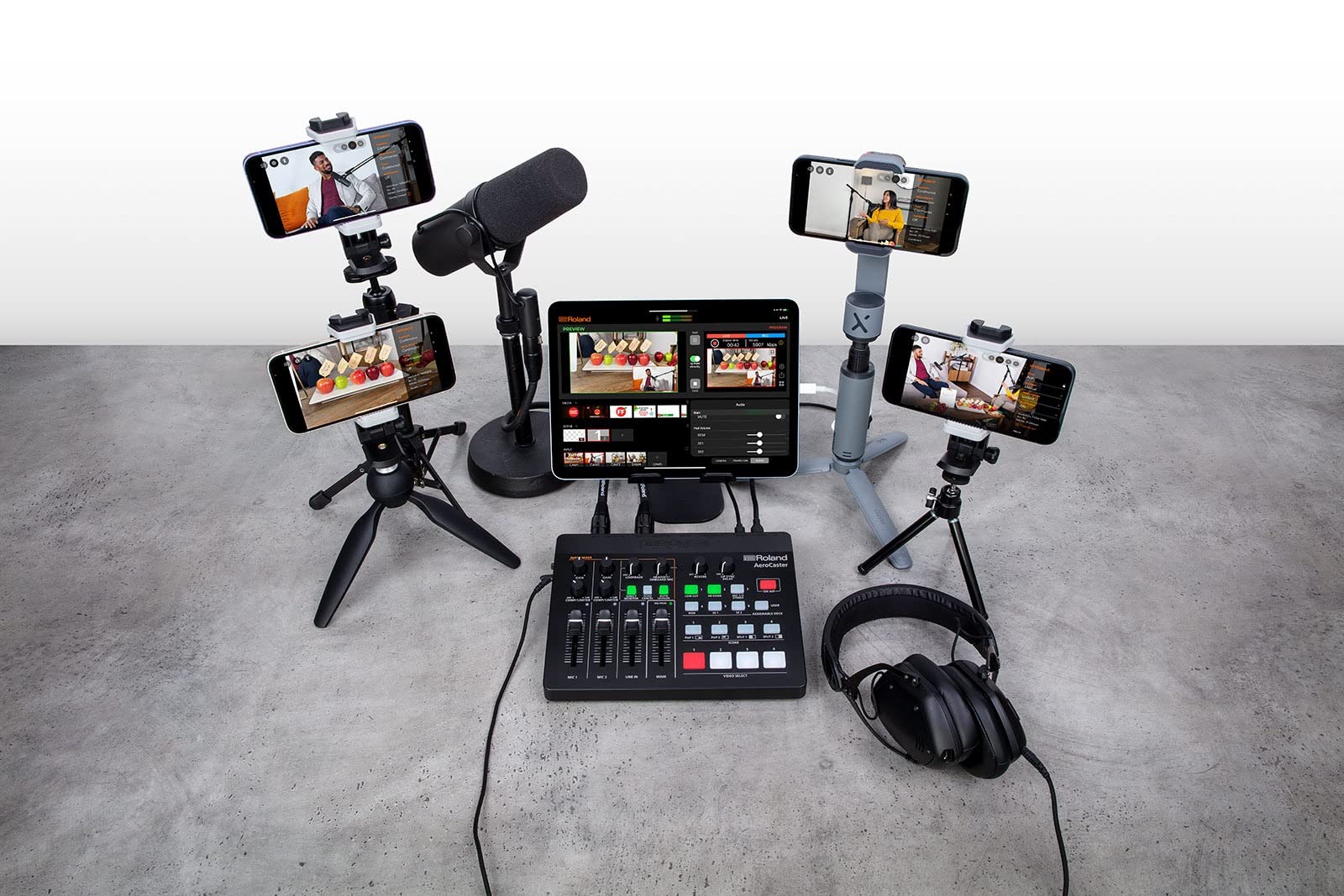 Roland AeroCaster | Portable Livestreaming System | Powerful Wireless Multi-Camera Production Solution | Hardware Controller & Audio Interface | Stream Directly to YouTube, Facebook, Twitch & More customer photo 2