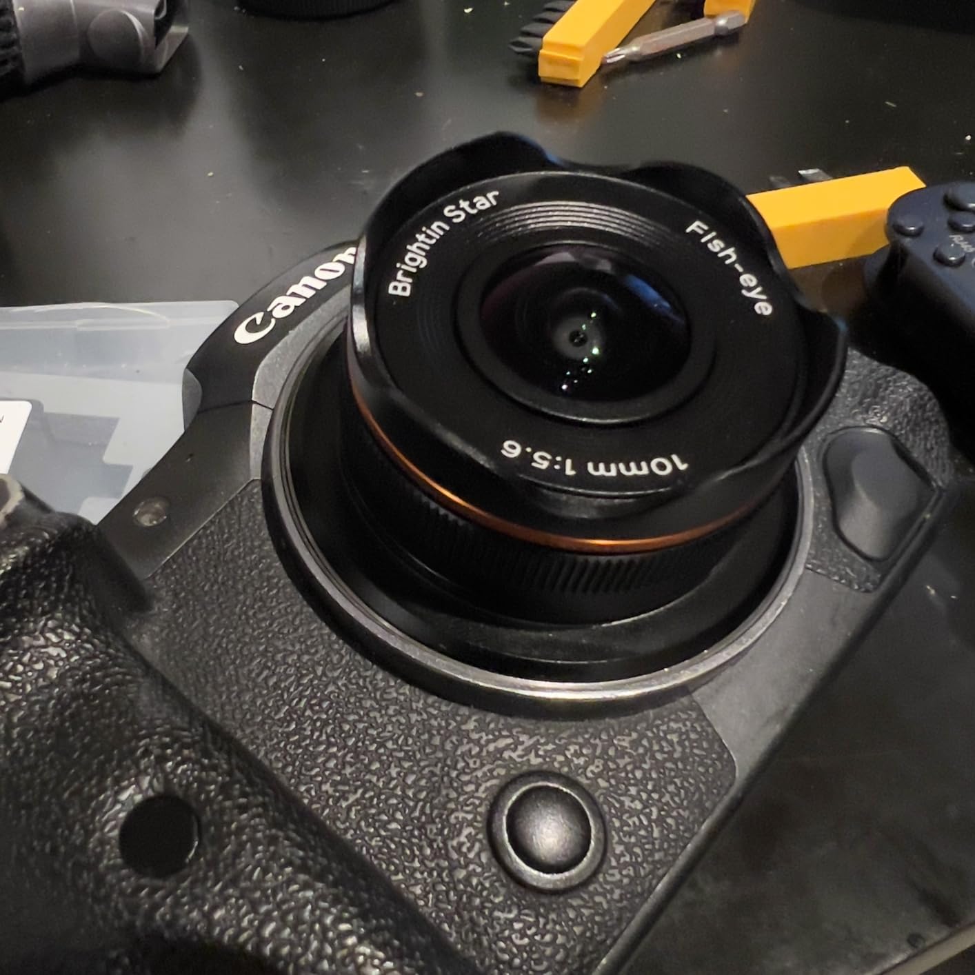 Brightin Star 10mm F5.6 Fisheye Manual Focus Prime Lens for Sony E-Mount APS-C Mirrorless Cameras, Fit for ZV-E10, A7IV, A6400, A7II, A7SIII, A7III, A7C, A6600, A6100, A7RIV, A6000, A7RIII, NEX(Black) customer photo 1