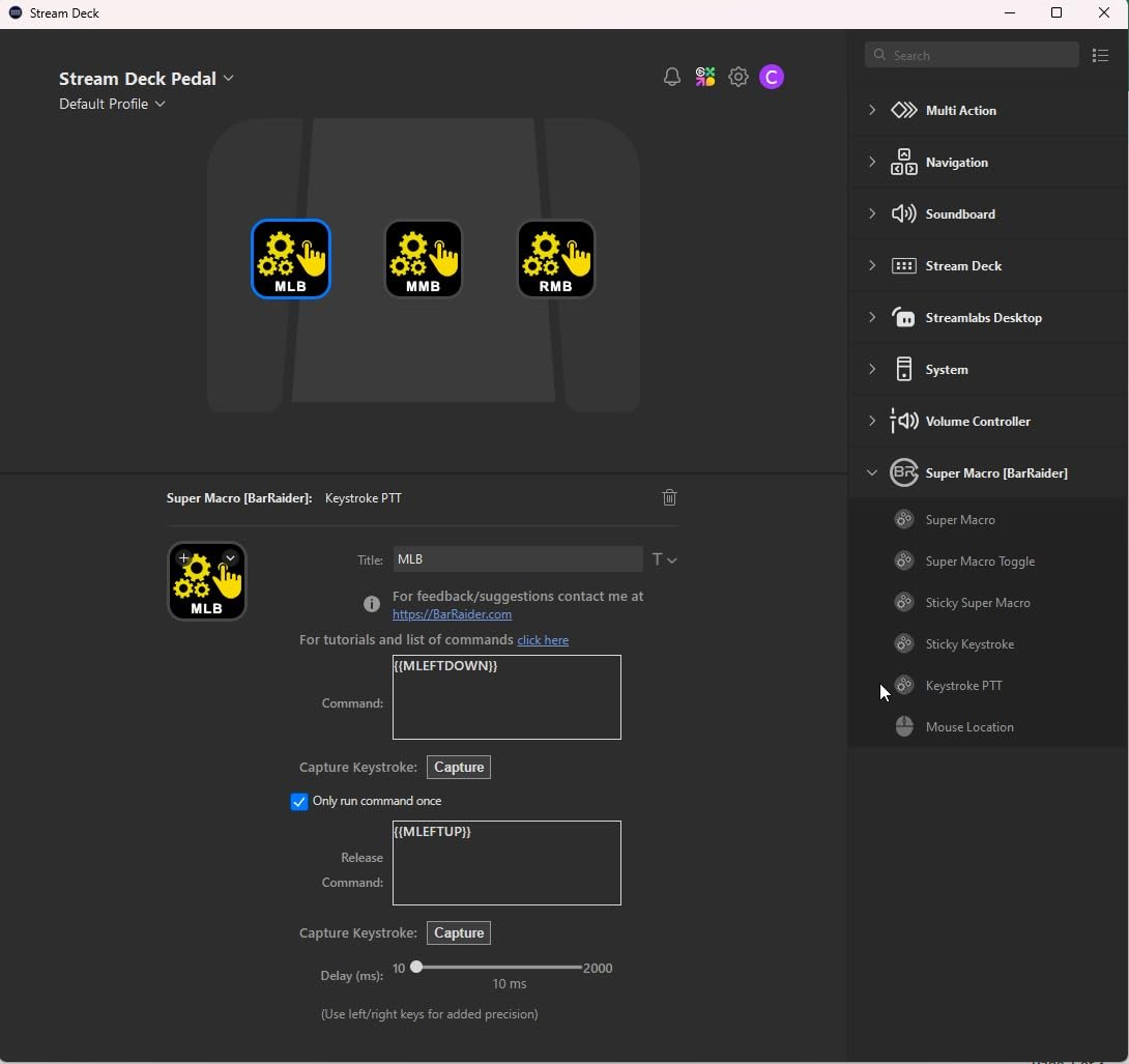 Stream Deck Pedal - Hands-Free Studio Controller, 3 Macro footswitches, Trigger Actions in apps and Software Like OBS, Twitch, YouTube and More, Works with Mac and PC customer photo 1