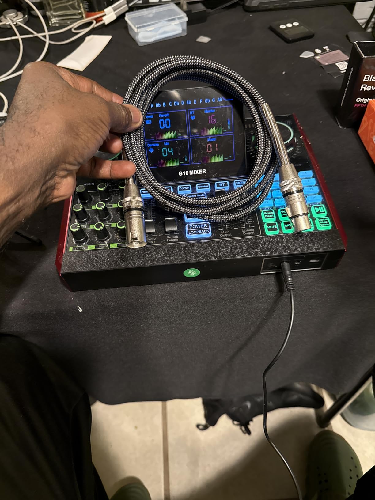 FIBBR XLR Cable 6ft/2M, Microphone Cable Nylon Braided XLR Male to Female Heavy Duty Balanced Microphone Cord Compatible with Preamps/Speaker Systems and More customer photo 2