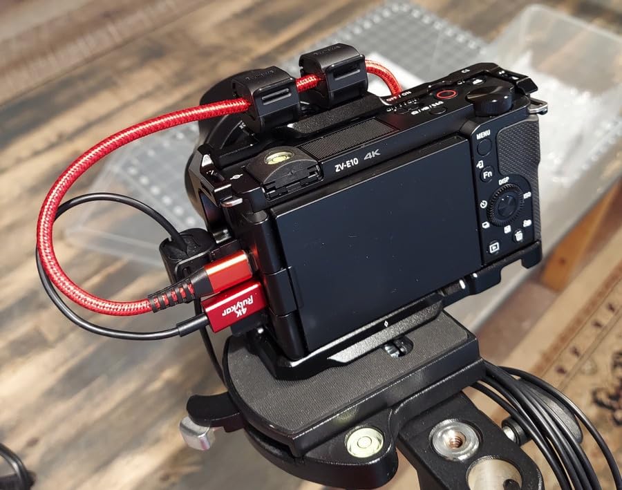 Camera Clamp (4 pcs) for HDMI/SDI/Microphone Cable, DSLR Camera Cable Lock Mount Support 2-7mm customer photo 1