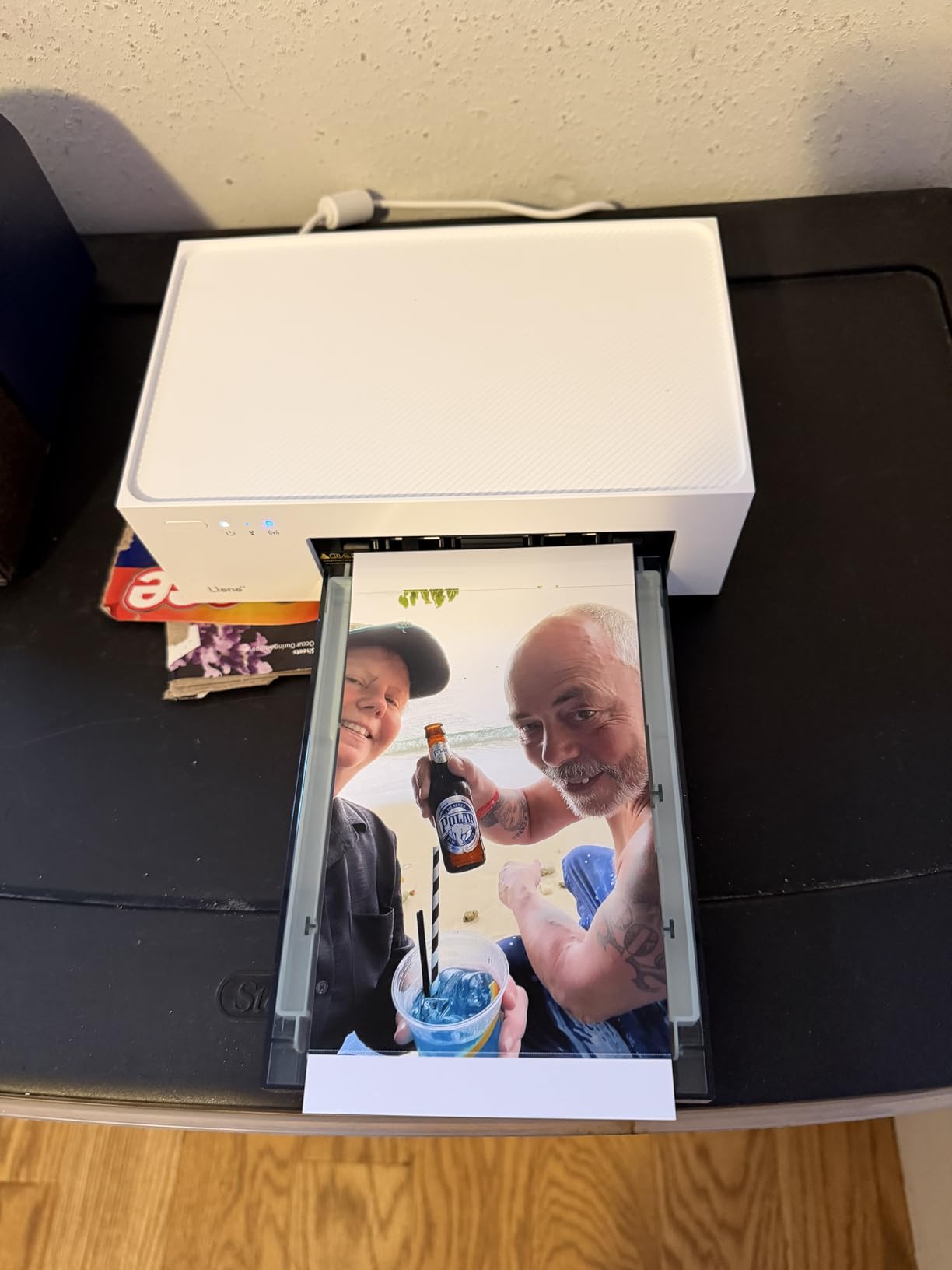 Liene M100 4x6'' Photo Printer, Phone Printer 100 Sheets & 3 Cartridges, Full-Color Photo, Portable Instant Photo Printer for iPhone Android, Thermal Dye Sublimation, Wi-Fi Picture Printer 100 Papers customer photo 2