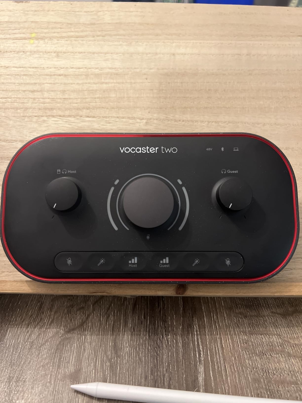 Vocaster Two - Podcasting Interface for Recording Host and Guest. 2 Mic Inputs and Headphone Outputs, with Auto Gain, Enhance, and Mute. Small, Lightweight, and Powered by Computer customer photo 2