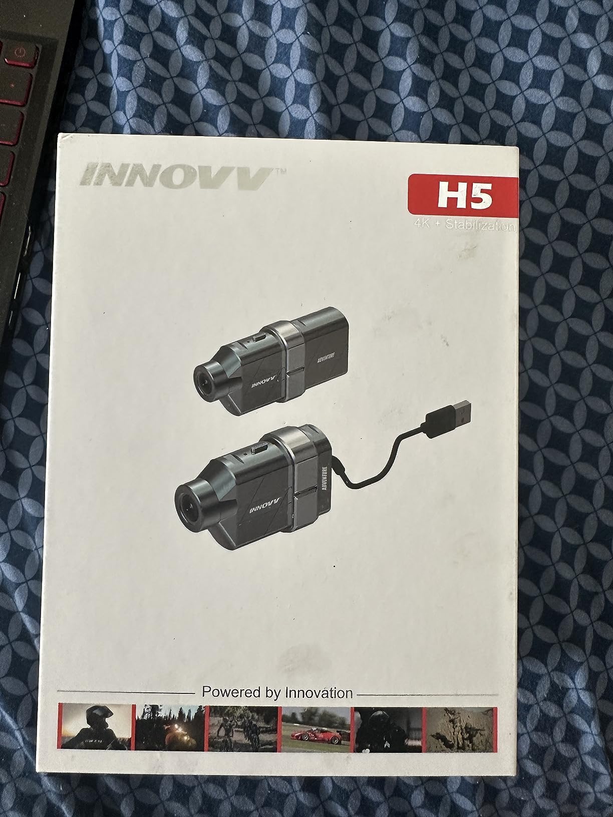 INNOVV H5 Motorcycle Helmet Camera 4K 30fps with Wi-Fi, Electronic Image Stabilization Technology, Rechargeable Battery, Power Interface for Direct Power Connection, and IP65 Water Resistant customer photo 1