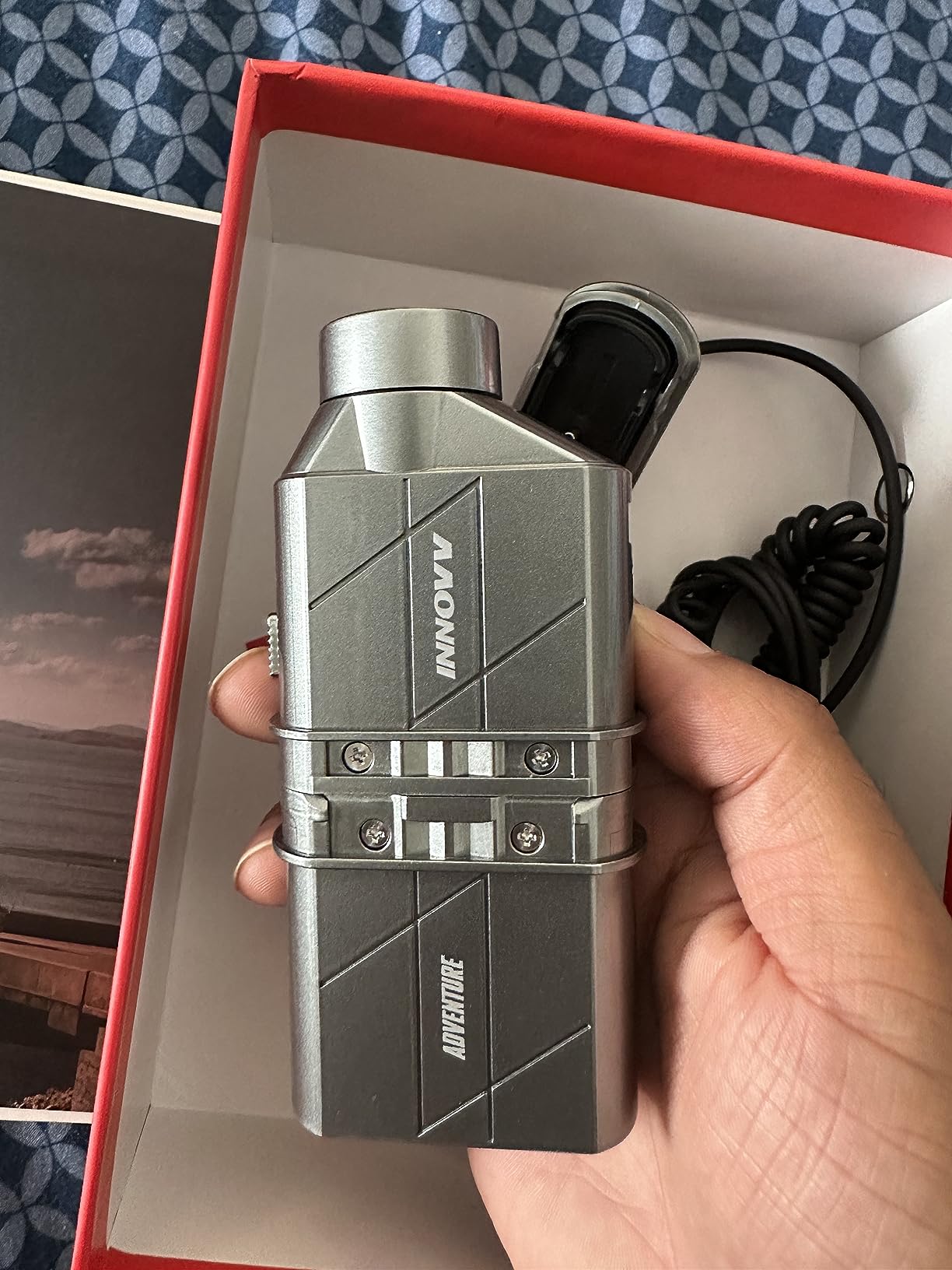 INNOVV H5 Motorcycle Helmet Camera 4K 30fps with Wi-Fi, Electronic Image Stabilization Technology, Rechargeable Battery, Power Interface for Direct Power Connection, and IP65 Water Resistant customer photo 2