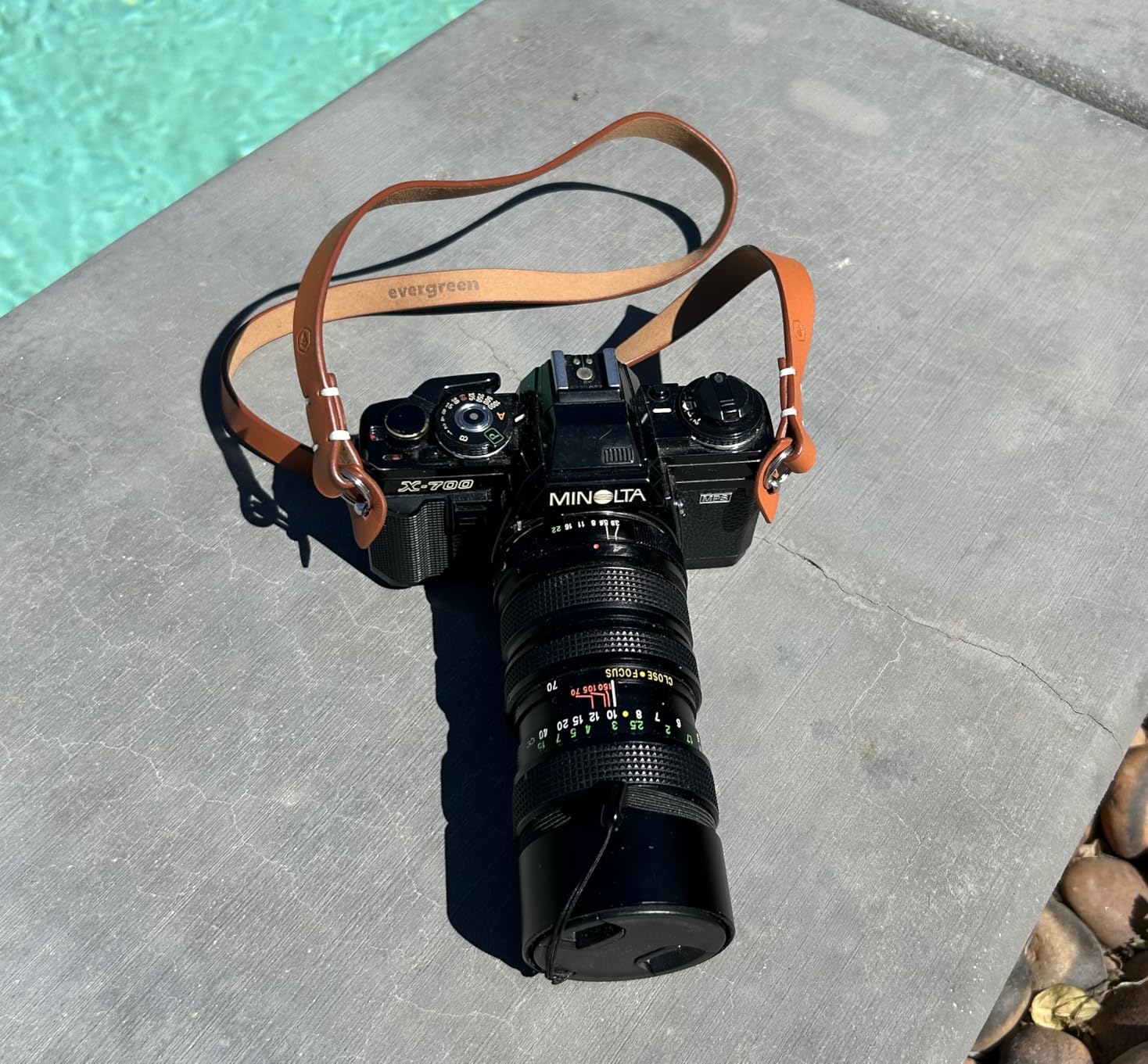 Evergreen Leather Camera Strap - Split Ring, 28