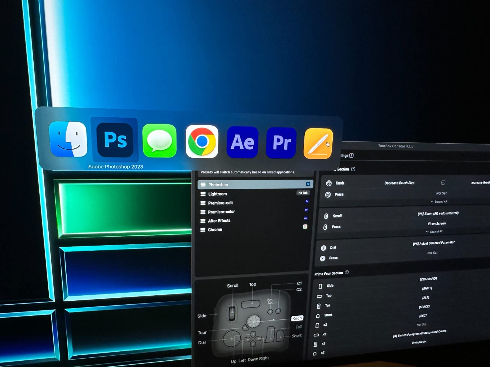 TOUR BOX Elite - Bluetooth Video Editing Controller Color Grading Speed Editor, Intuitive Control, Professional Digital Creator Console for Davinci, Premiere, Final Cut Pro and More customer photo 2
