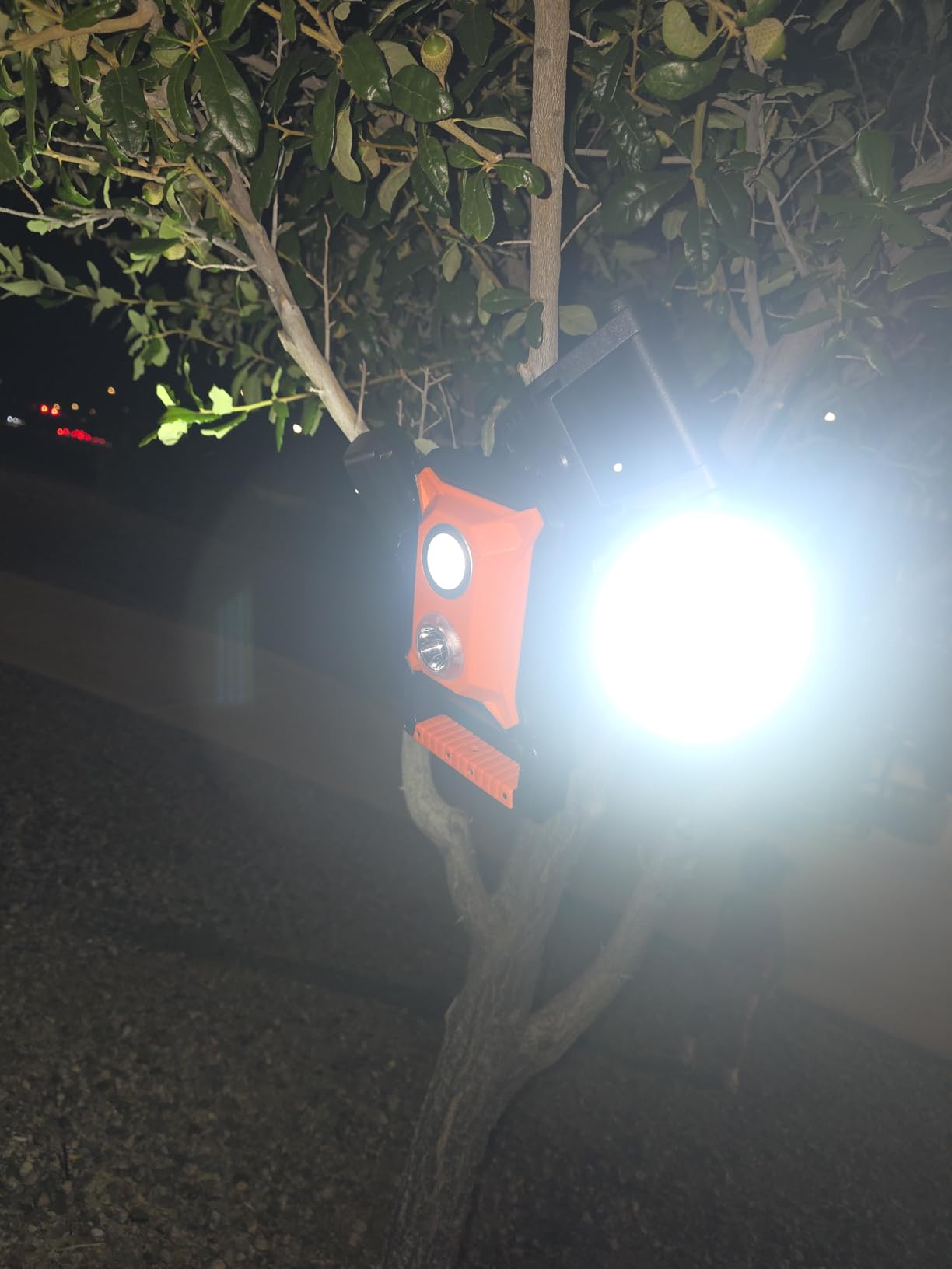 30W Rechargeable Work Light, 3000 Lumen Magnetic Work Light Battery Powered, Waterproof Portable Cordless Job Site Lighting for Construction Site, Workshop, Garage, Camping, and Car Repairing customer photo 2