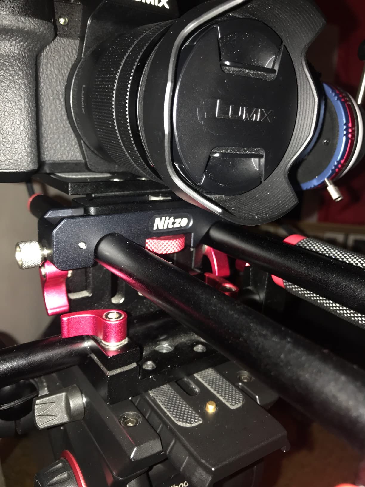 Nitze 15mm Follow Focus Kit with 3 Reversible Drive Gears, 3 Marking Disks, Gear Ring Belt and Crank, A/B Hard Stops and 360 Infinity Zoom Adjustable Dual Rod Cine Follow Focus - MF15D customer photo 2
