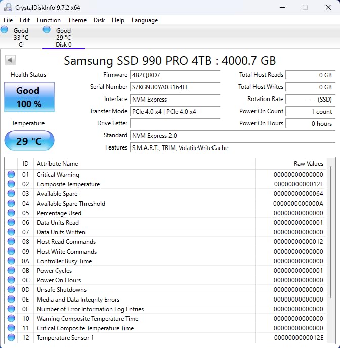 Samsung 990 PRO SSD 1TB PCIe 4.0 M.2 2280 Internal Solid State Hard Drive, Seq. Read Speeds Up to 7,450 MB/s for High End Computing, Gaming, and Heavy Duty Workstations, MZ-V9P1T0B/AM customer photo 2