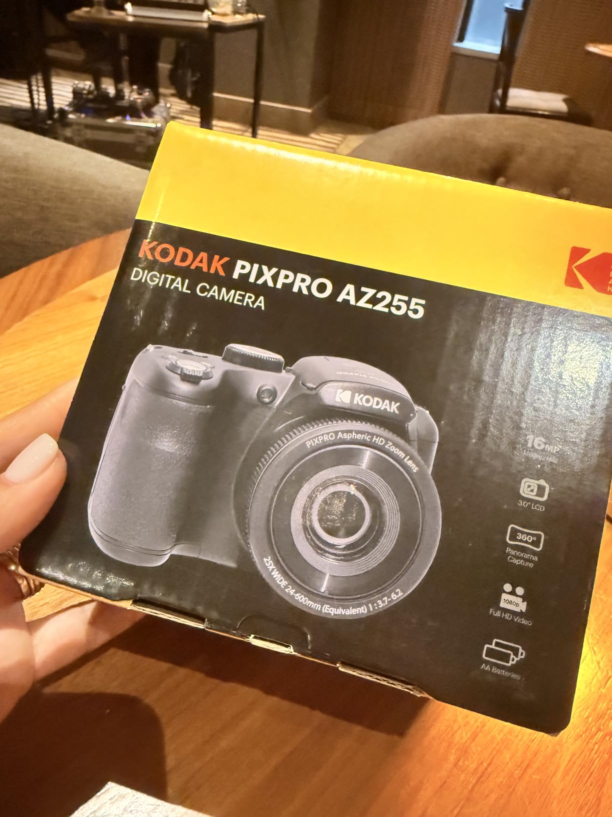Kodak PIXPRO AZ255-BK 16MP Digital Camera 25X Optical Zoom 24mm Wide Angle Lens Optical Image Stabilization 1080P Full HD Video 3