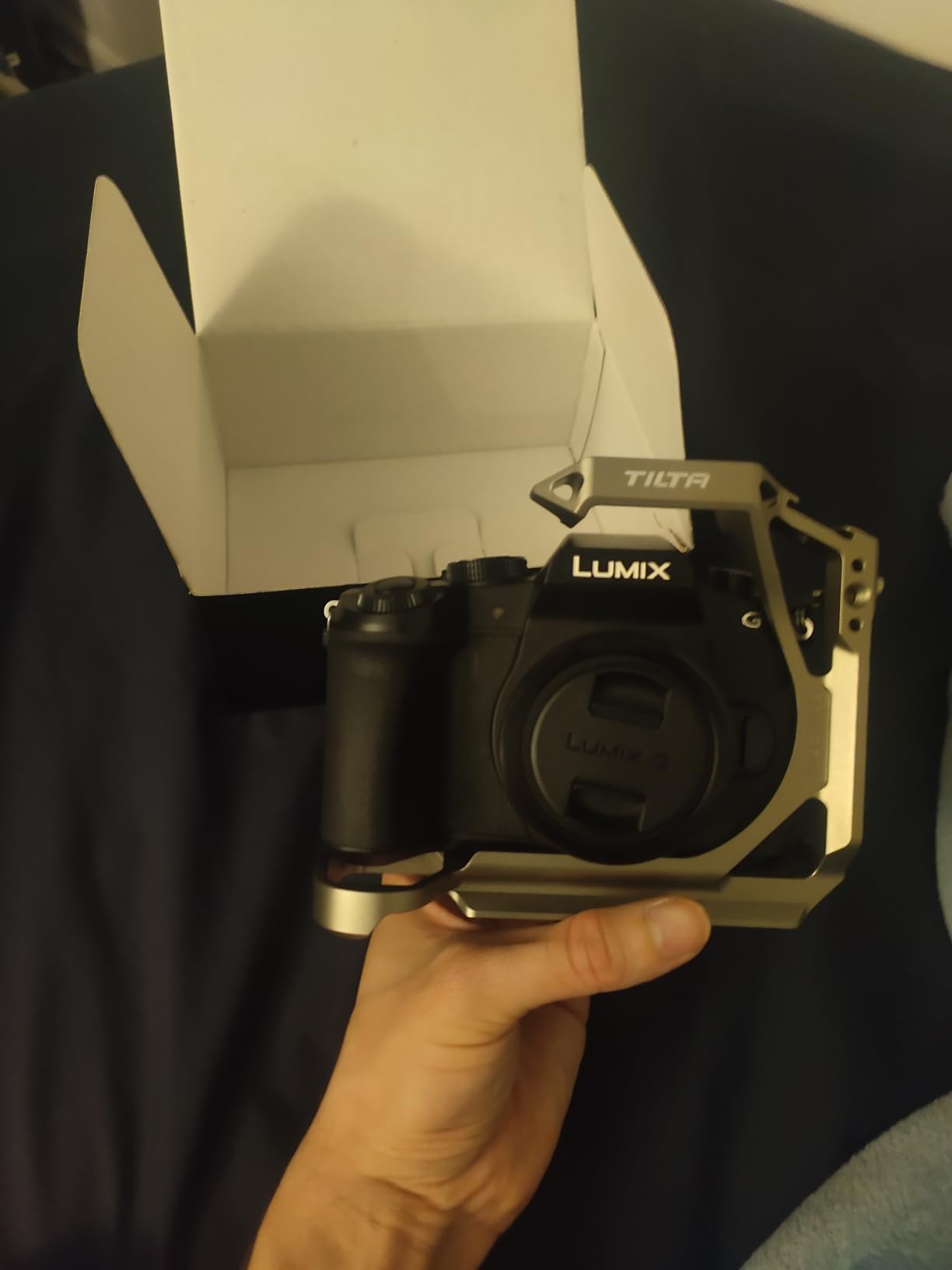 Tilta Full Camera Cage Compatible with Panasonic S5 II/IIX (Black) | Custom Designed | Mount Accessories via NATO Rail, Rosette, Cold Shoe, and 1/4