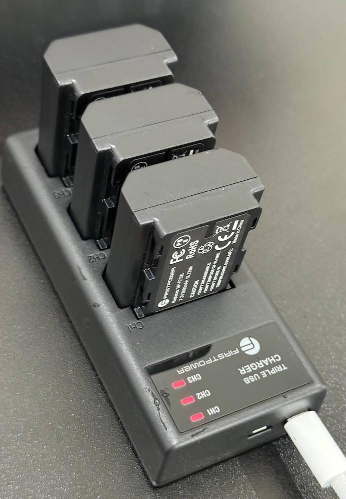 FirstPower NP-FZ100 Battery 3-Pack and Triple Slot Charger for Sony FX3, FX30, A7 III, A7 IV, A7C, A7CR, A9, A6600, A6700, ZV-E1, ZV-E10 II, A7R3, A7S III/A7S3, A7R III, A7R IV, A7R V Camera customer photo 2