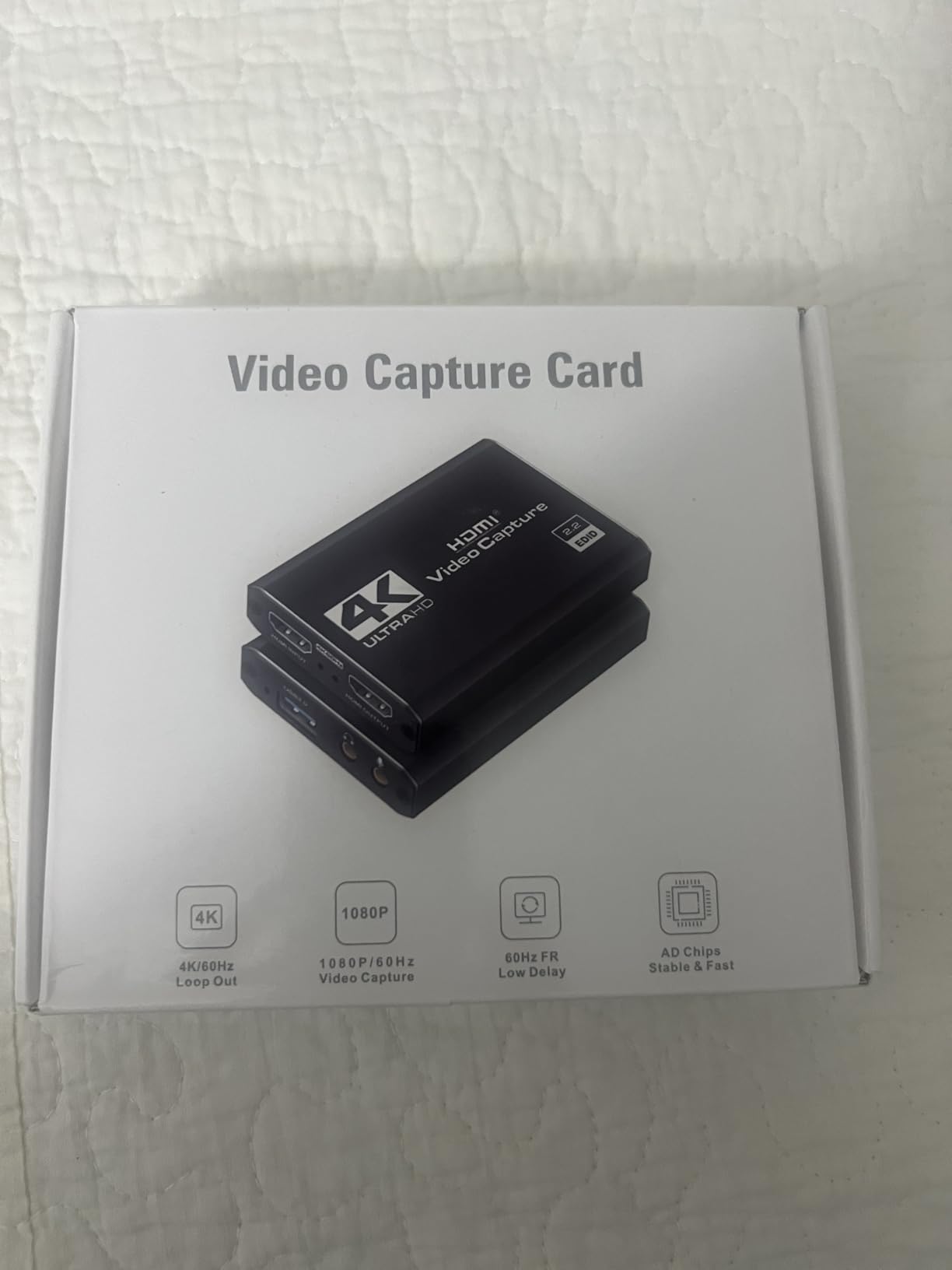 4K HDMI Capture Card USB 3.0 - 1080P 60FPS Gaming & Streaming Video Capture Card with HDMI Loop-Out, Plug & Play, Low-Latency Recording for PS5/PS4/Xbox/Switch/OBS/PC/Mac customer photo 1