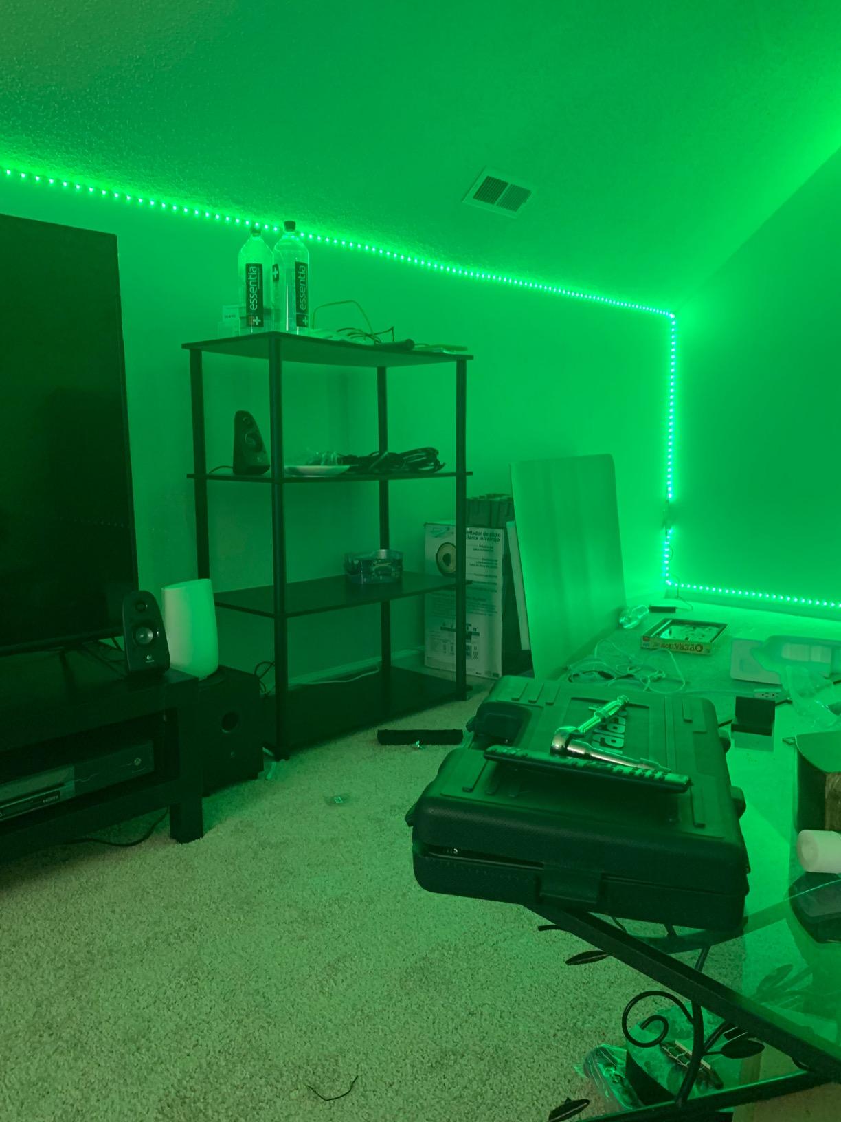 DAYBETTER LED Strip Lights 200 ft (2 Rolls of 100 ft), Smart App Control Lighting Bedroom Room Decor with Remote, RGB Music Sync Color Changing LED Lights for Party customer photo 1