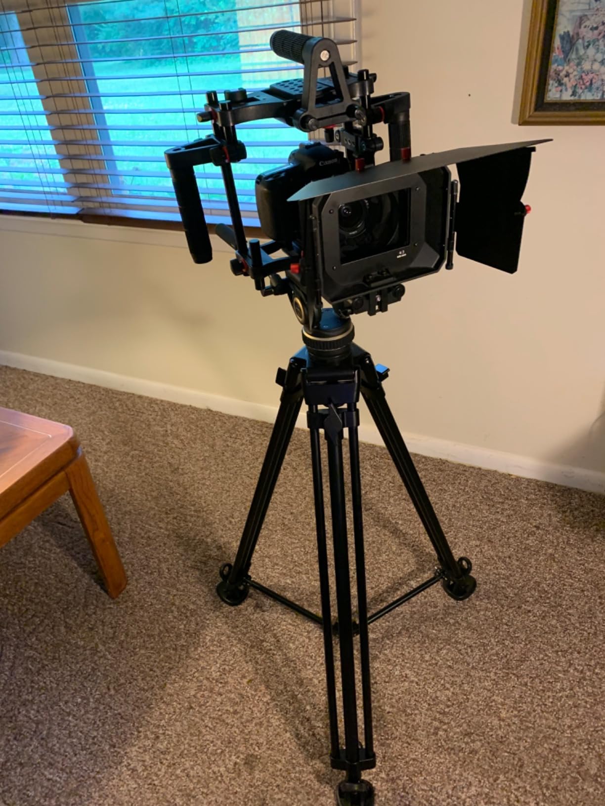 SmallRig DH10 Heavy Duty Tripod Fluid Video Head with Flat Base and Adjustable Handle, Quick Release Plate for Manfrotto Video Head Mount Plate, Load up to 22Ibs, for Video Cameras, DSLR Cameras 4165 customer photo 2