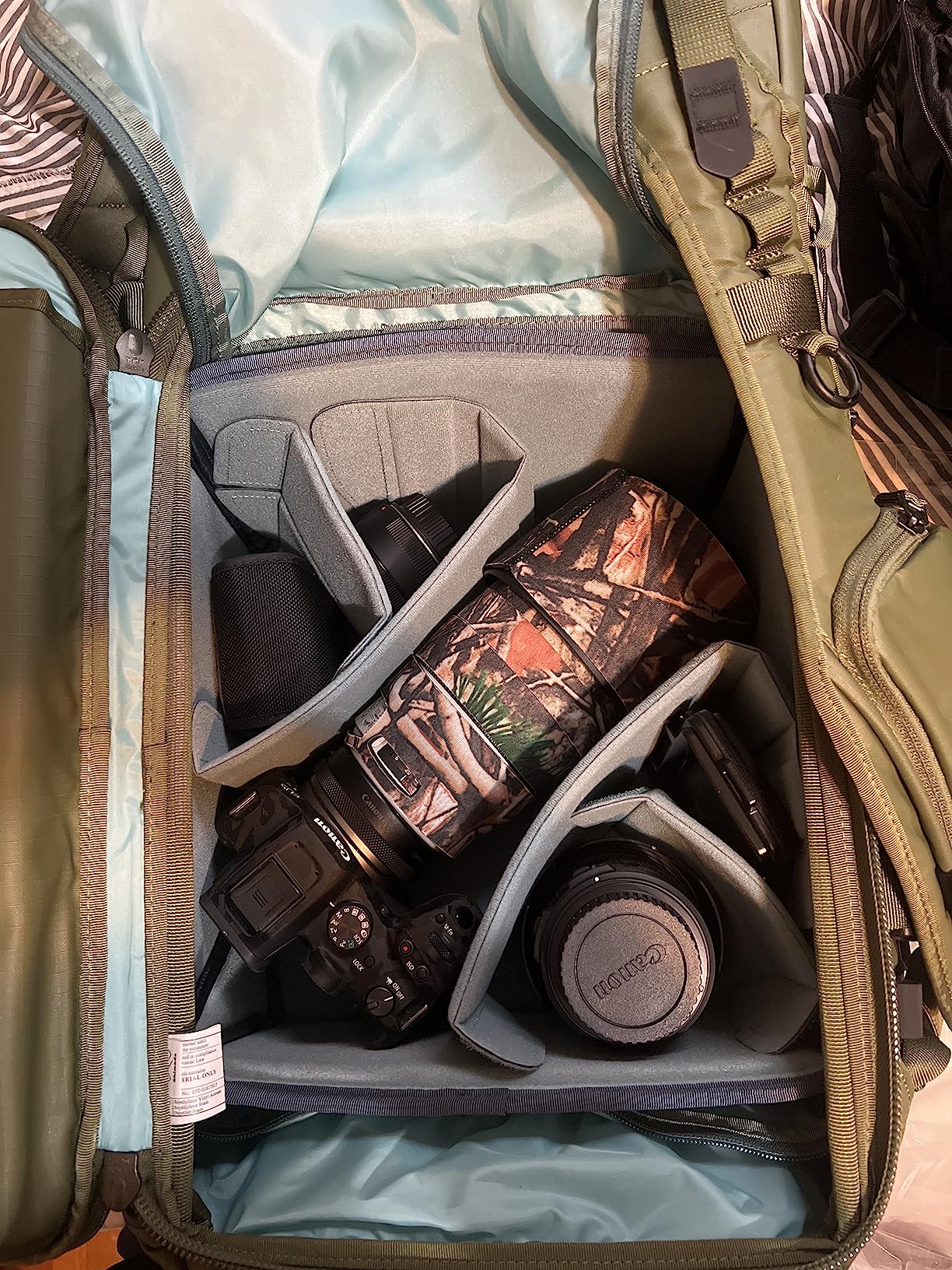 Shimoda Action X25 v2 Starter Kit, Outdoor Photography Adventure Backpack with Small Mirrorless Core Unit, Fits Mirrorless and DSLR Cameras, 14-inch Laptop Sleeve, Rain Cover Included, Army Green customer photo 1