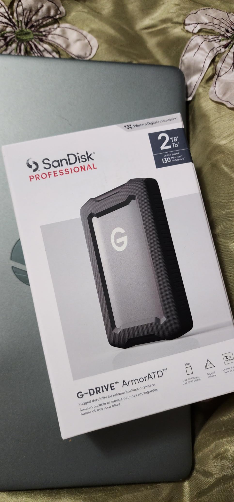 SanDisk Professional 5TB G-Drive ArmorATD - Rugged, Durable Portable External Hard Drive HDD, USB-C, USB 3.2 Gen 1 - SDPH81G-005T-GBA1D customer photo 1