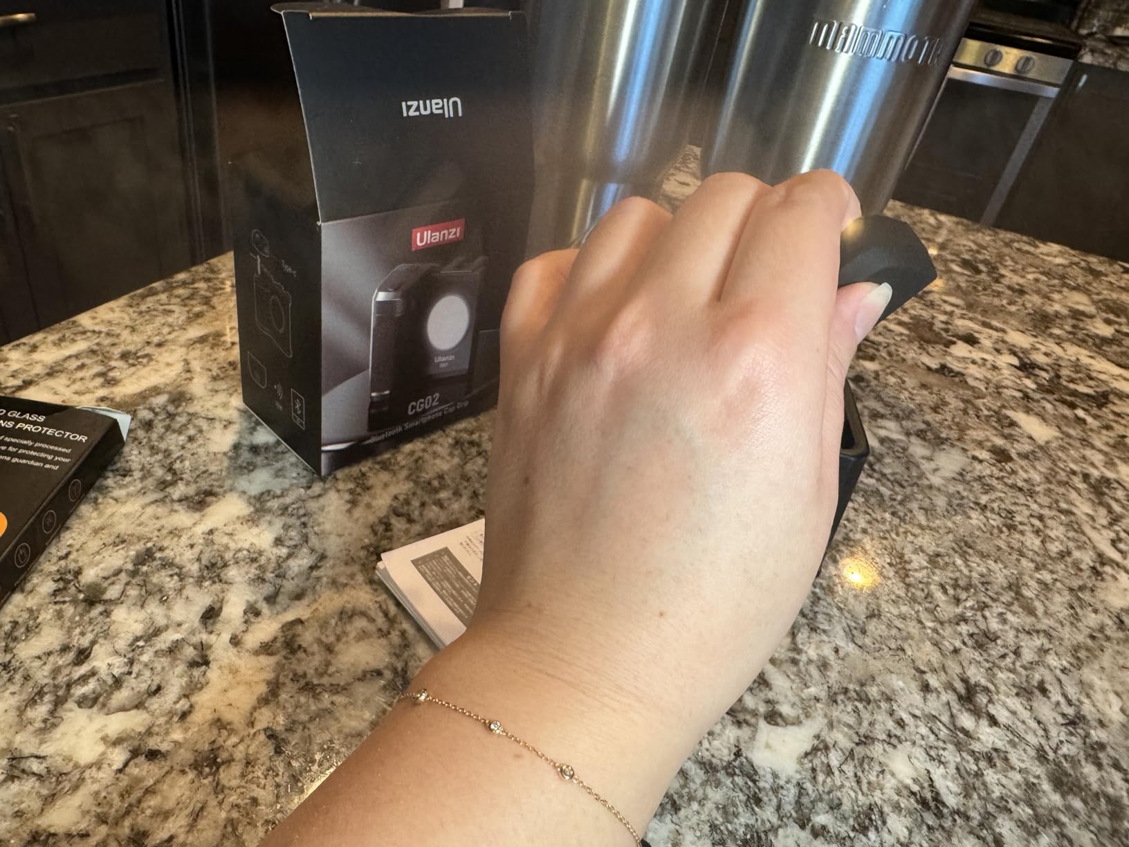 CG-02 Grip Holder for Smartphone Upgraded Phone Camera Grip w Remote Shutter Handheld Tripod Mount Fill Light customer photo 2