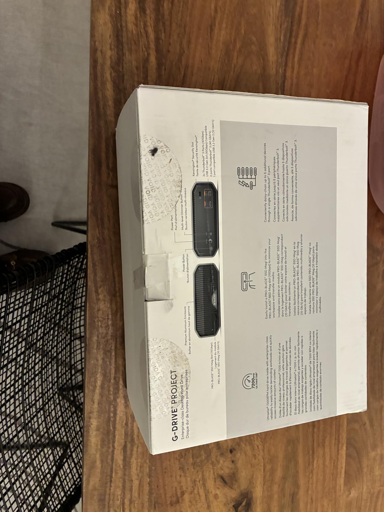 SanDisk Professional 12TB G-Drive Project - External HDD, Thunderbolt 3, USB (10Gbps), 7200RPM Ultrastar Hard Drive, Up to 250MB/s Read customer photo 1
