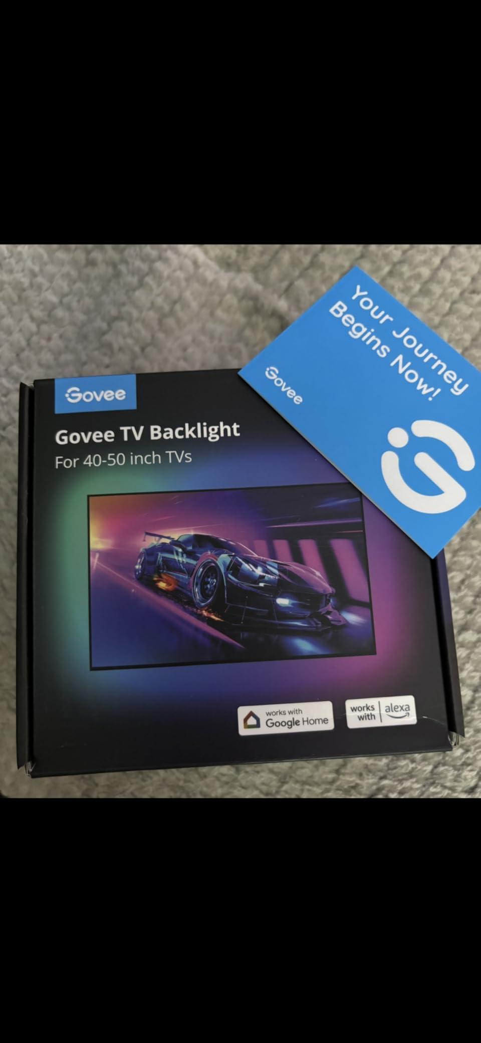 Govee TV LED Backlight Strip, RGBIC Smart LED Backlight for 40-50inch TVs, Music Sync, Wi-Fi Bluetooth & App Control, Works with Alexa & Google Assistant, 77 Scene Modes, Adapter customer photo 2