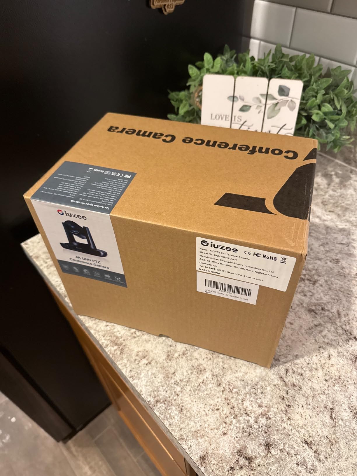 4K UHD PTZ Camera AI-Auto Tracking, 20X Optical Zoom, USB3.0/HDMI/LAN PoE, IP Live Streaming, PTZ Conference Room Camera for Church Services Education Conference Events, Work with YouTube OBS customer photo 1