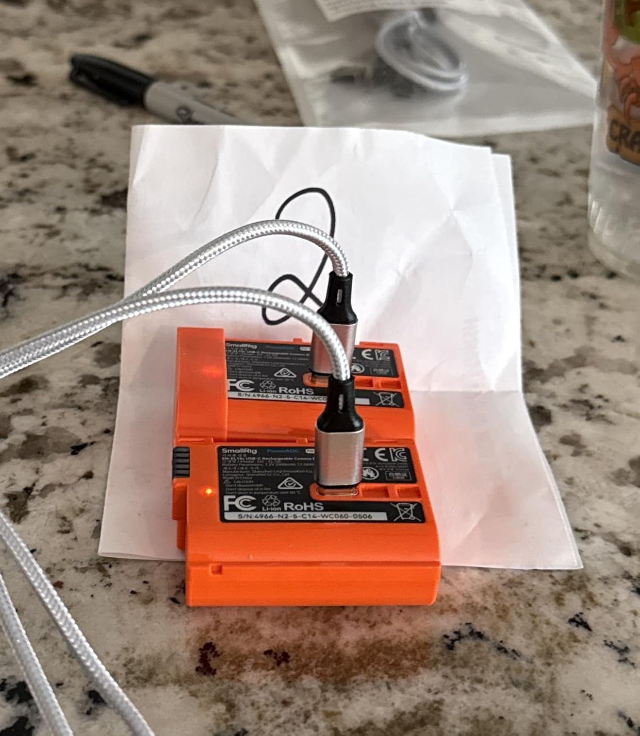 SMALLRIG 2400mAh Replacement USB-C Camera Battery for Nikon EN-EL15C, for Nikon ZR, Z6 III, Zf, Z8, Z7, Z7 II, Z6 II, Z5, D850, D810, D810A, D780, D750, D610, D500, 2.5H Fast Charging customer photo 1