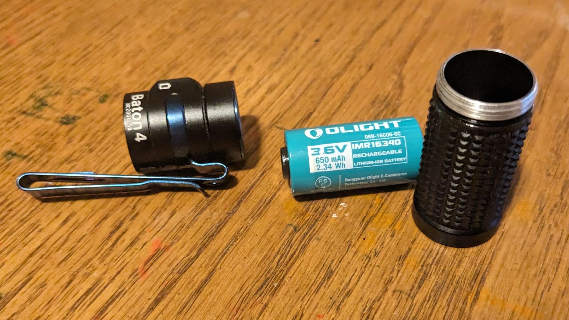 OLIGHT Baton4 Rechargeable EDC Flashlight, Bright Small Flashlight 1300 Lumens with MCC Charging Cable, IPX8 Waterproof, Multiple Modes Pocket Light for Home, Camping, and Emergencies customer photo 2