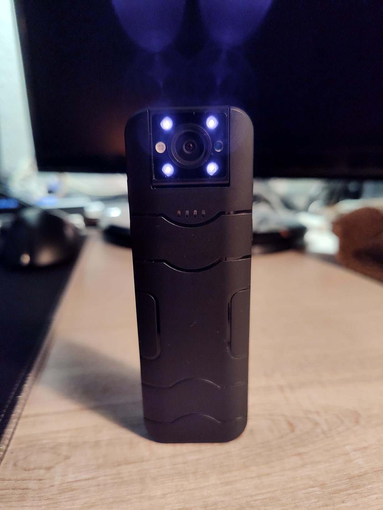 Body Camera with Audio and Video Recording, HD 1080P Body Cam with 180° Rotating Lens, 6HR Battery, IR Cut Auto Night Vision, 128GB Body Worn Camcorder, for Personal Civilians, Police Law Enforcement customer photo 1