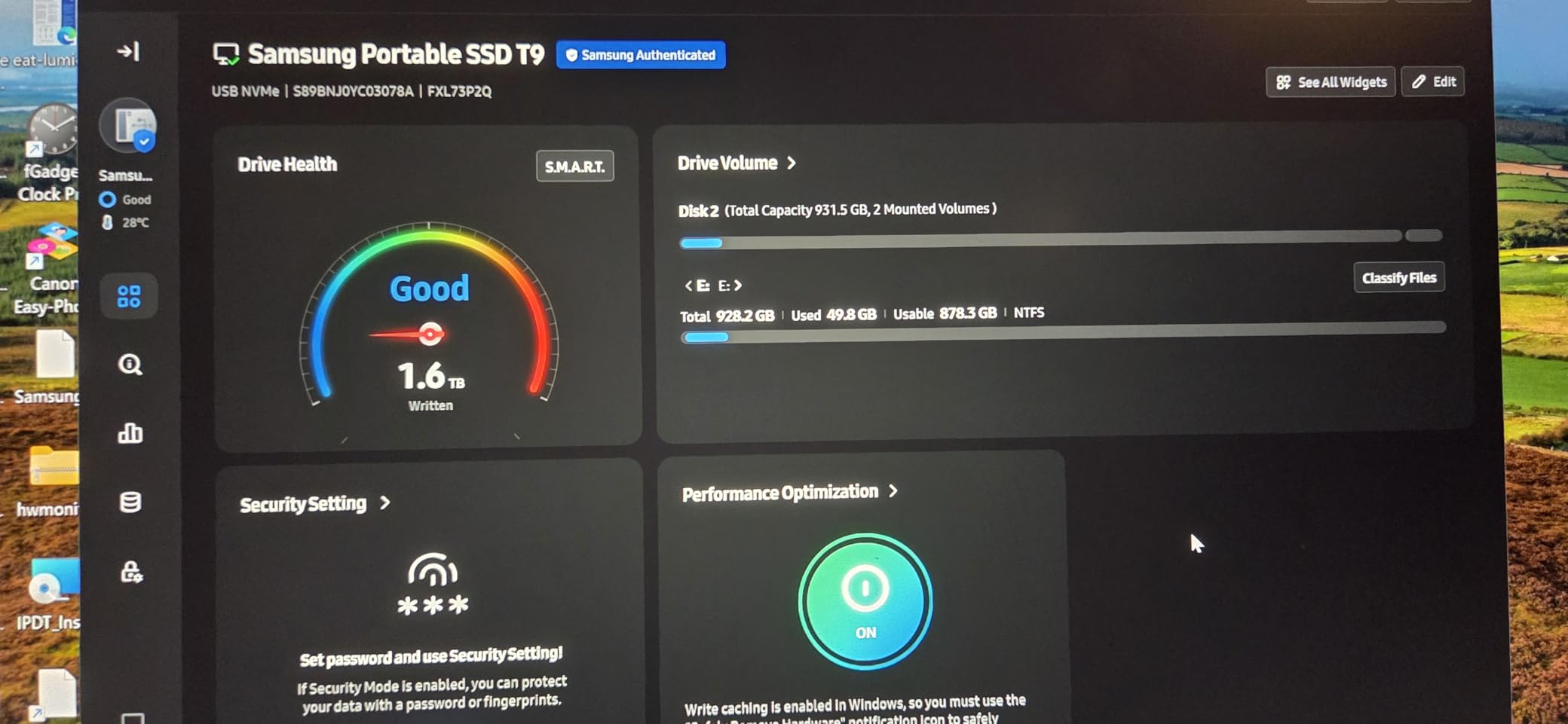 Samsung T9 Portable SSD 1TB, USB 3.2 Gen 2x2 External Solid State Drive, Seq. Read Speeds Up to 2,000MB/s for Gaming, Students and Professionals, MU-PG1T0B/AM, Black customer photo 1