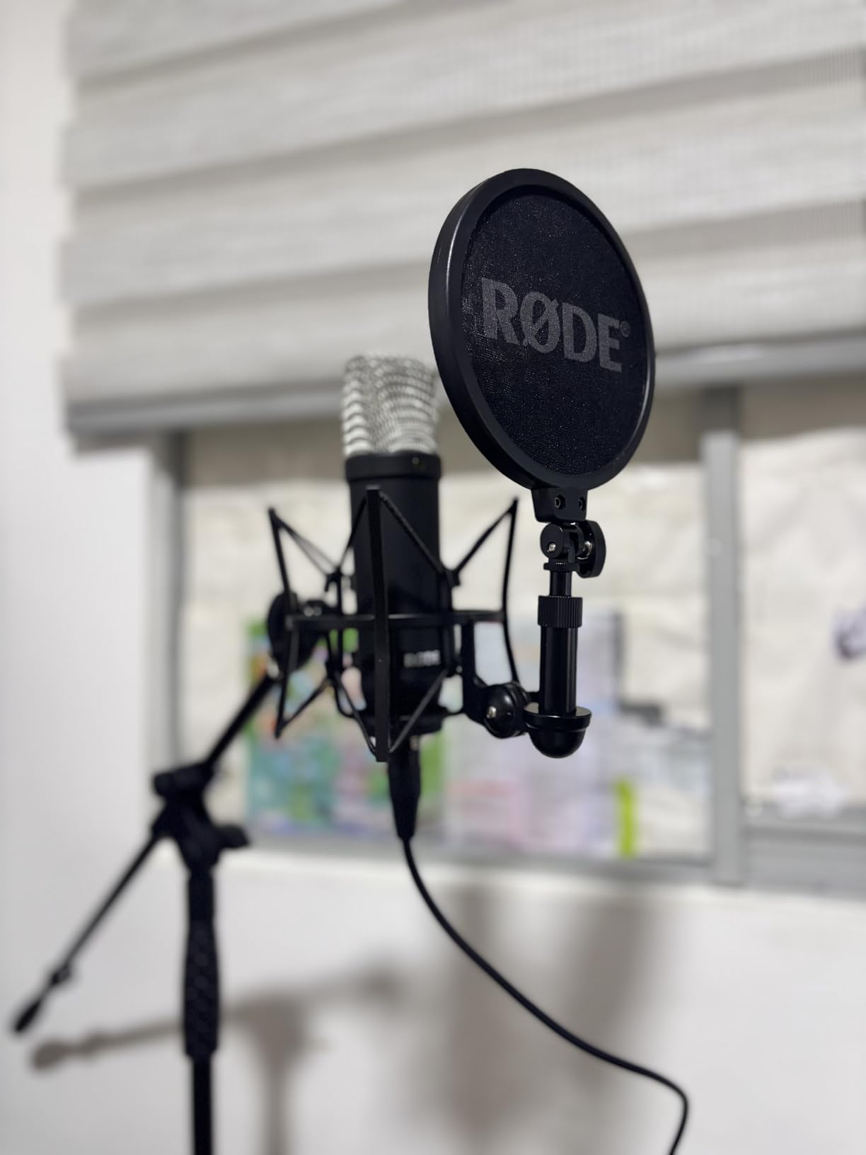 RØDE NT1 Signature Series Large-Diaphragm Condenser Microphone with Shock Mount, Pop Filter and XLR Cable for Music Production, Vocal Recording, Streaming and Podcasting (Black) customer photo 2
