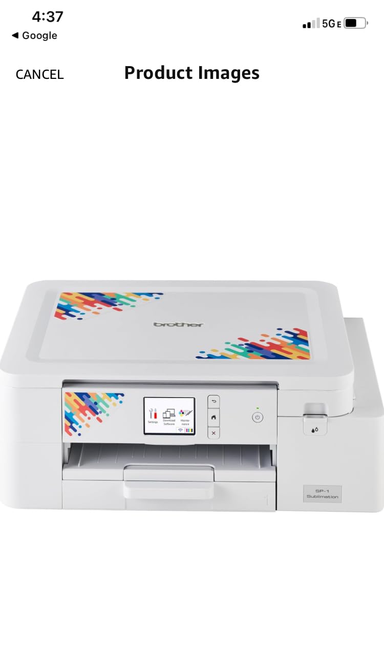 Brother Sublimation Printer and 4-Color Sublimation Ink Cartridge Set customer photo 1