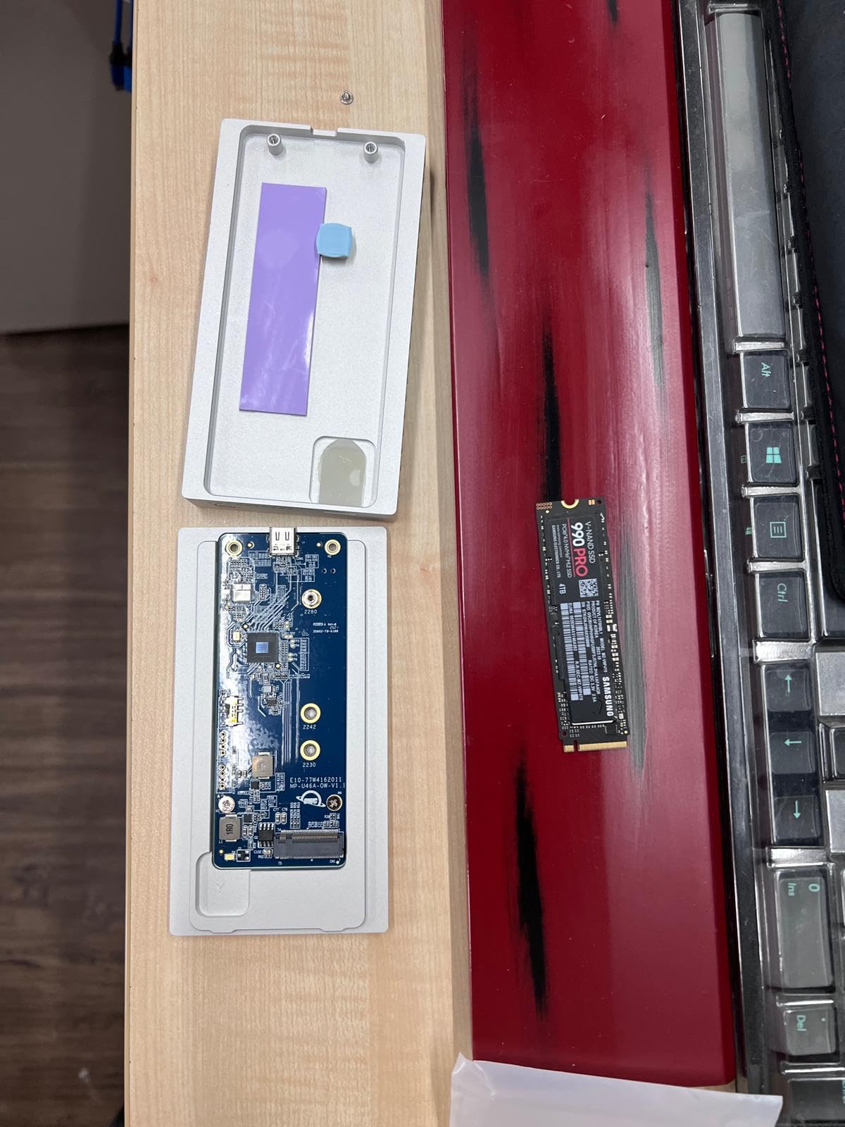 OWC 4TB Express 1M2 40Gb/s Portable NVMe SSD USB4 (Thunderbolt Compatible/USB-C) Ultra Fast External SSD Drive with Aluminum Heat Sink Enclosure customer photo 2