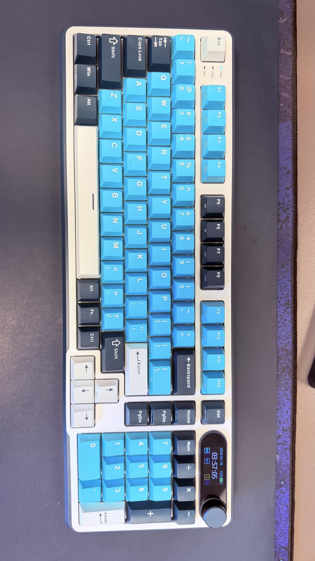 RK ROYAL KLUDGE S98 Mechanical Keyboard w/Smart Display & Knob, Top Mount 96% Wireless Mechanical Keyboard BT/2.4G/USB-C, Hot Swappable, Software Support, Creamy Sounding, 98 Keys customer photo 1