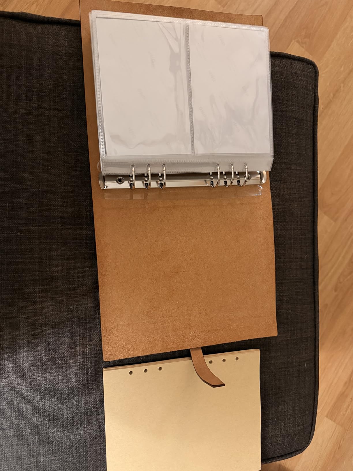 Photo Album 4x6 200 Photos, Genuine Leather Photo Albums with Writing Space with 30 Writing Paper, Travel Family Wedding Kids Graduation Ultrasound Baby Picture Album Scrapbook Photo Album (Simple) customer photo 2